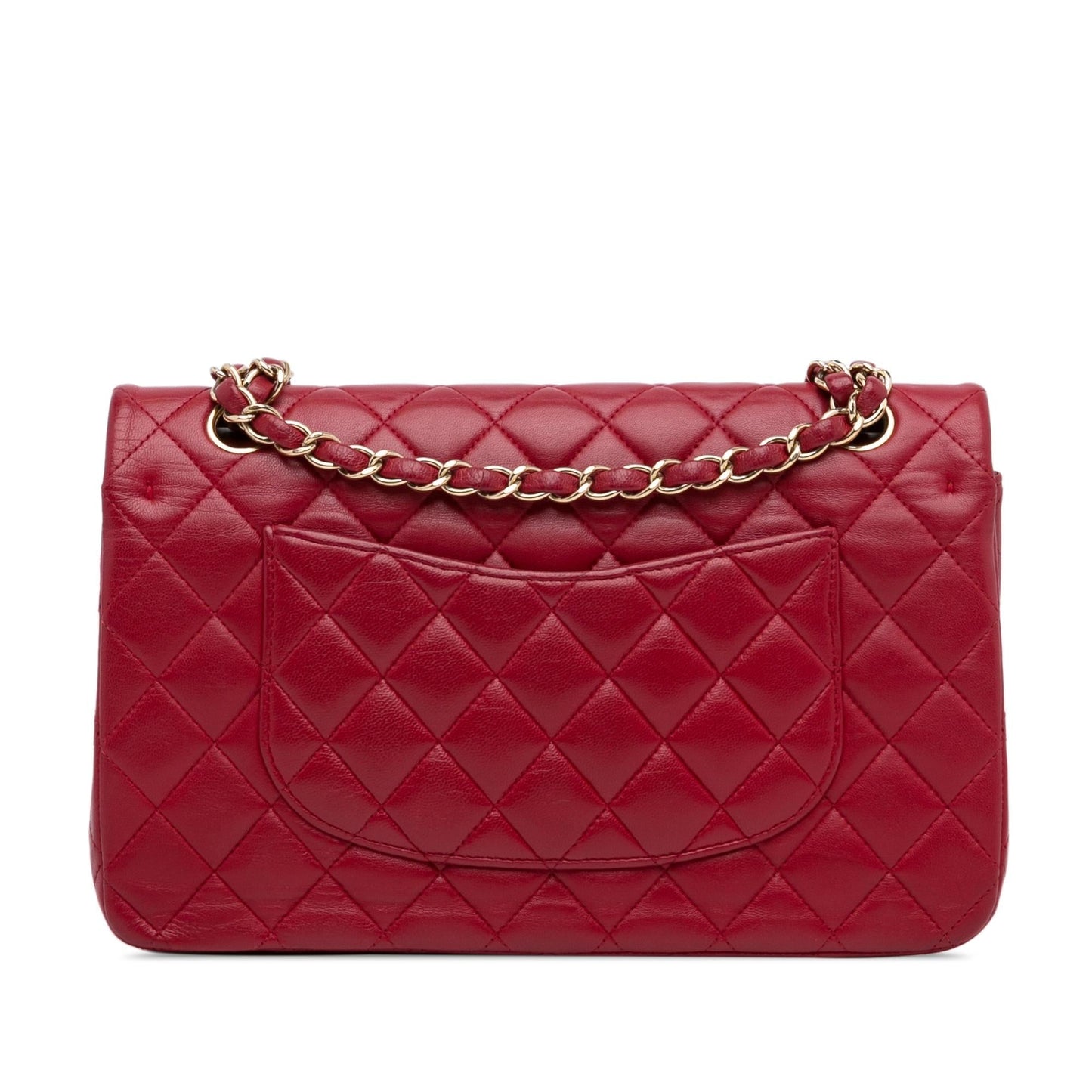 Chanel Medium Classic Lambskin Double Flap (Shg-Vyy1Or) Bag