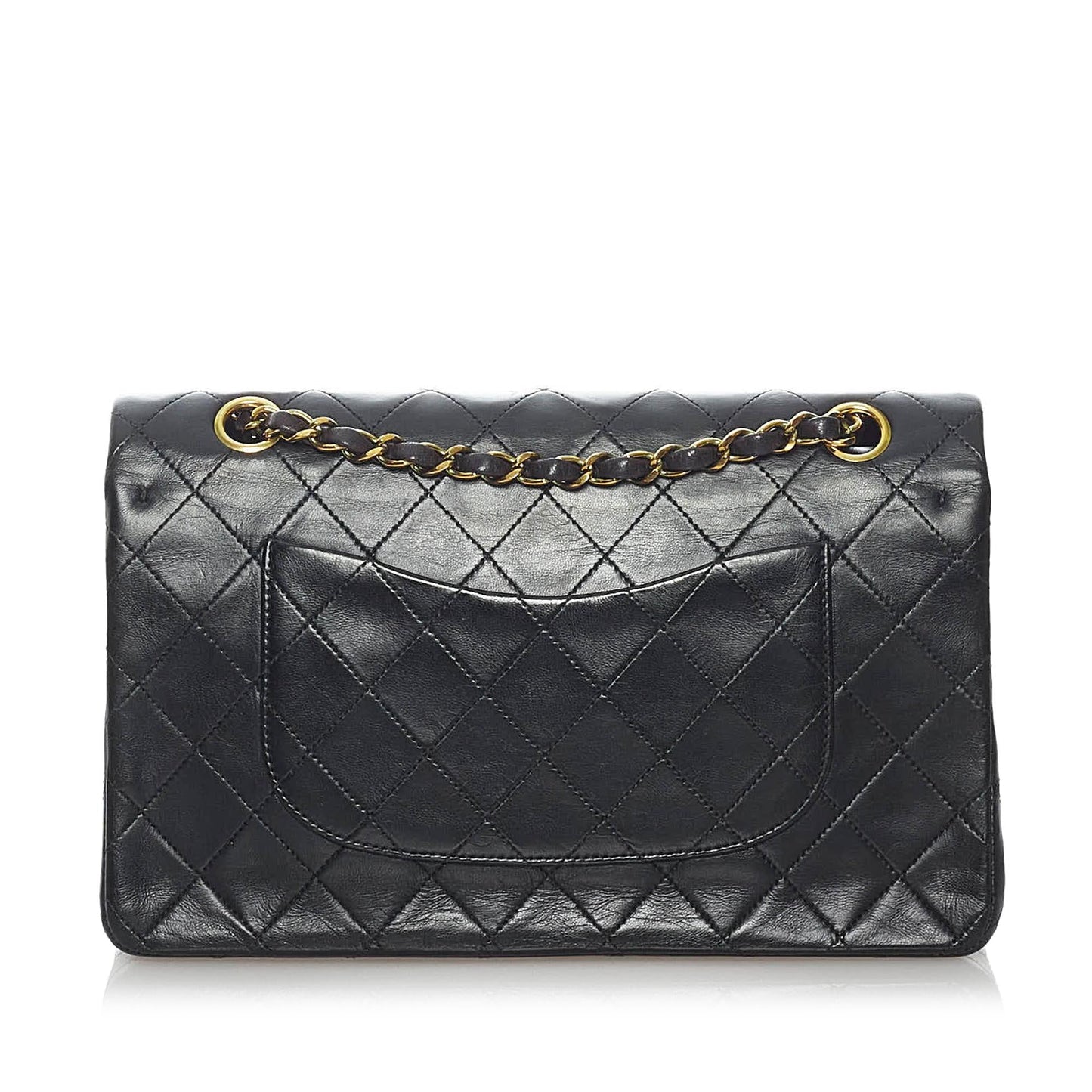 Chanel Classic Lambskin Double Flap SHG Leather Shoulder Bag 16