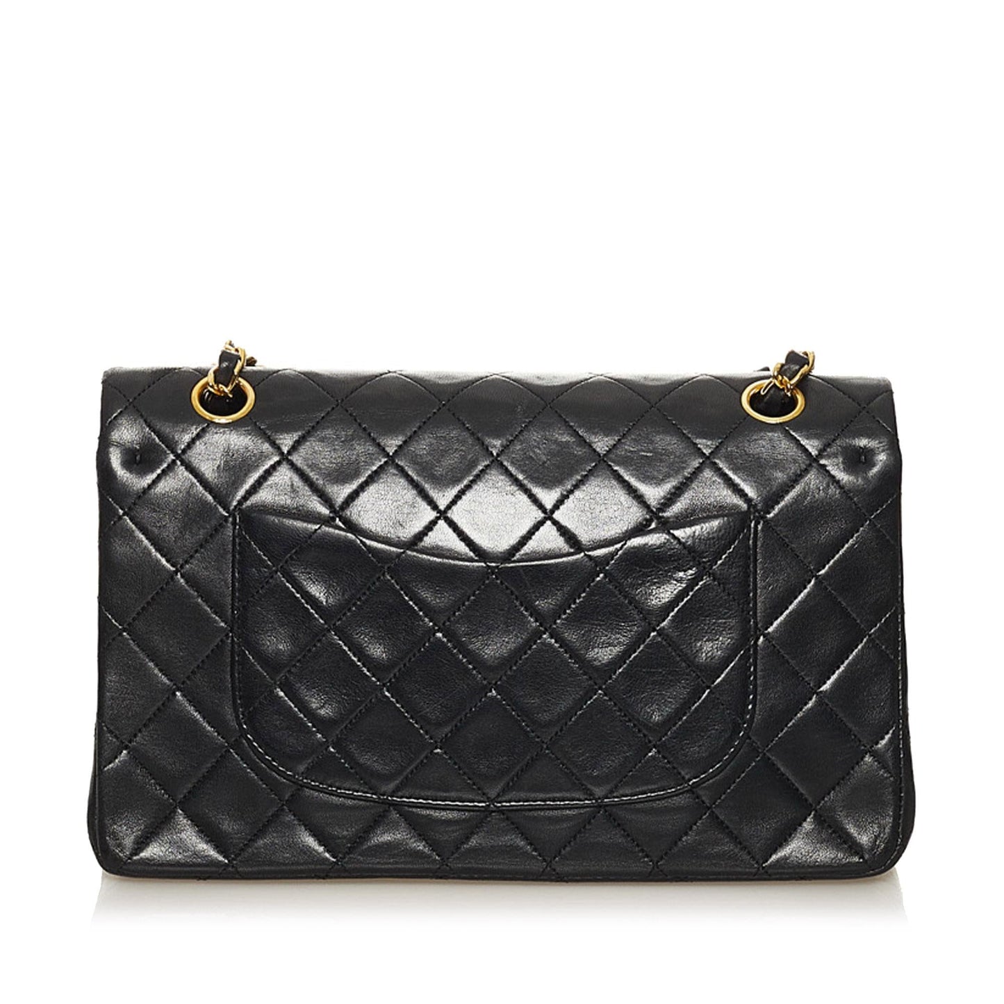 Chanel Classic Lambskin Double Flap SHG Leather Shoulder Bag 17