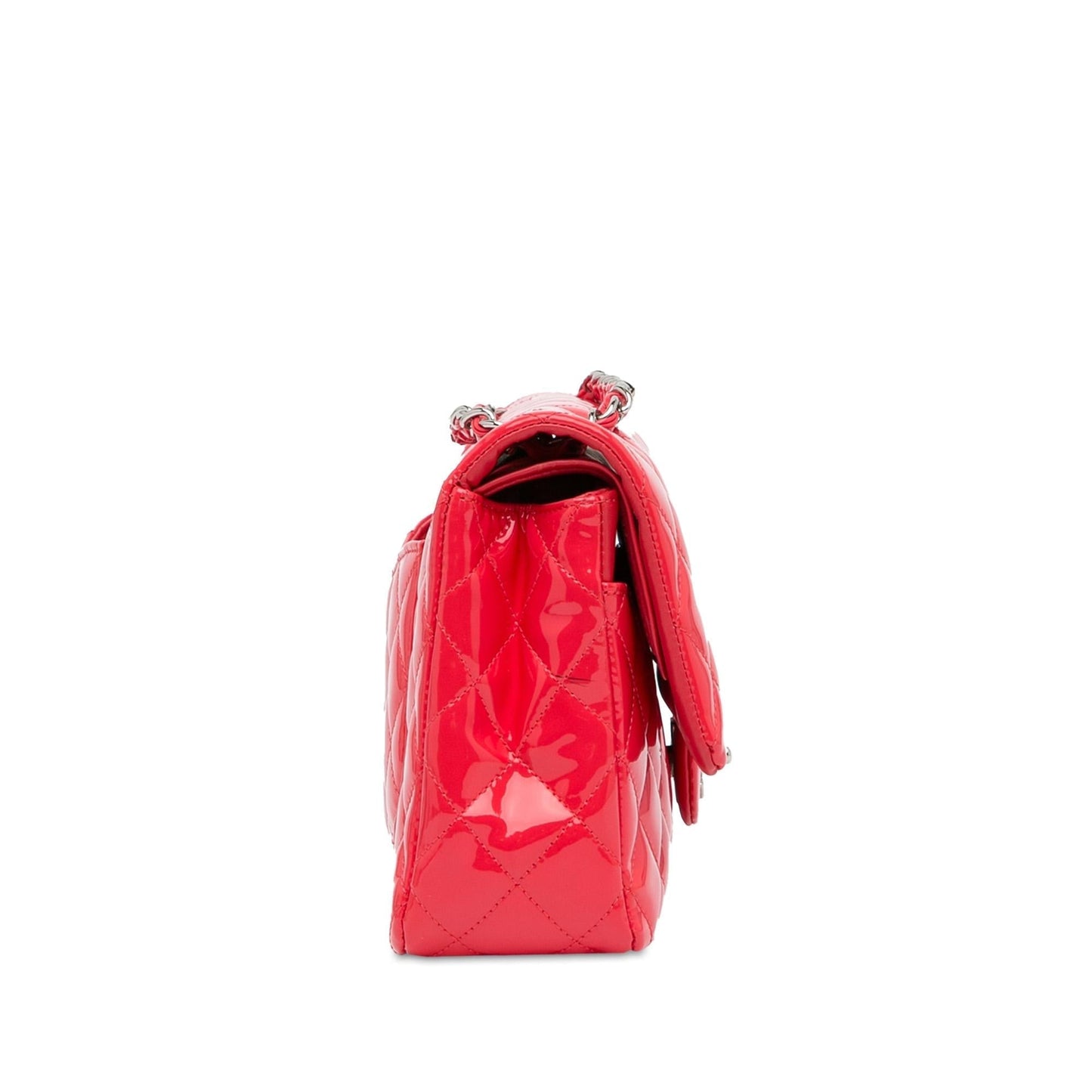 Chanel Medium Classic Patent Double Flap (Shg-Glj0Xg) Bag
