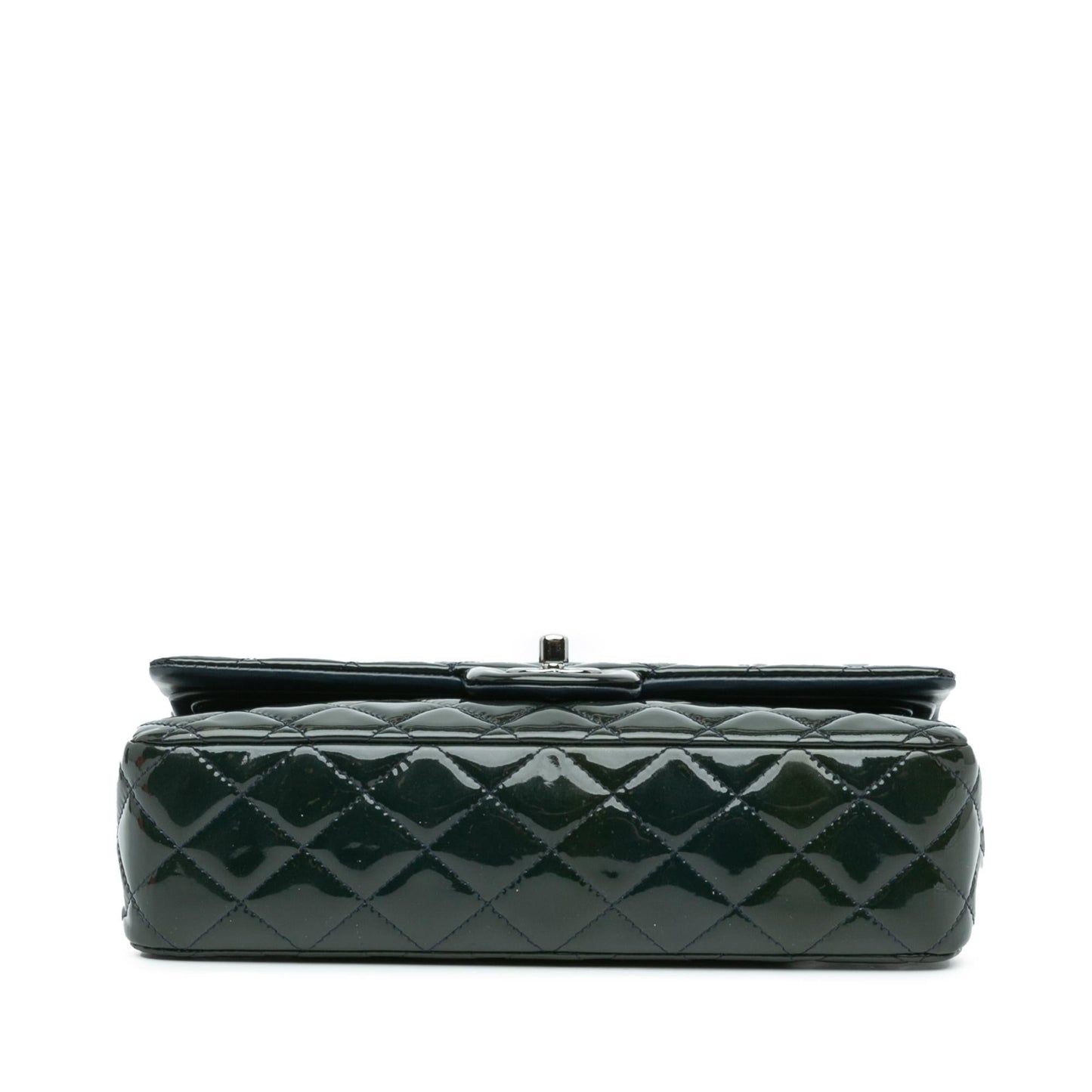 Chanel Classic Patent Double Flap Handbag Shg Mceaz5
