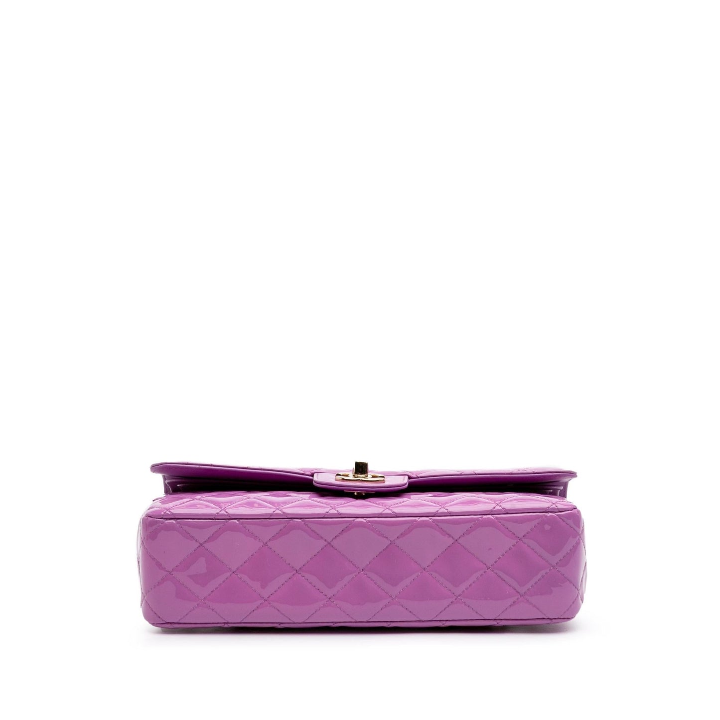 Chanel Classic Patent Double Flap Handbag Flap 5
