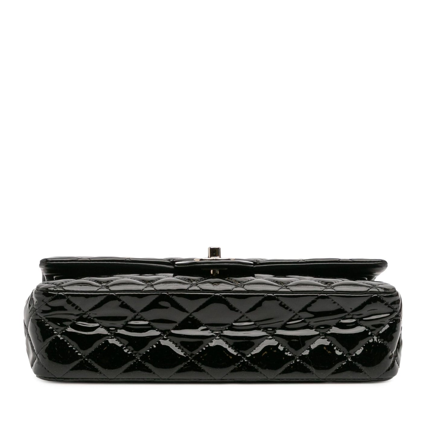 Chanel Classic Patent Double Flap Handbag Flap 9