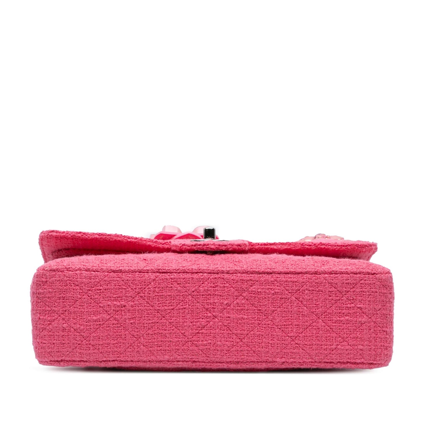 Chanel Classic Tweed Flower Double Flap Handbag