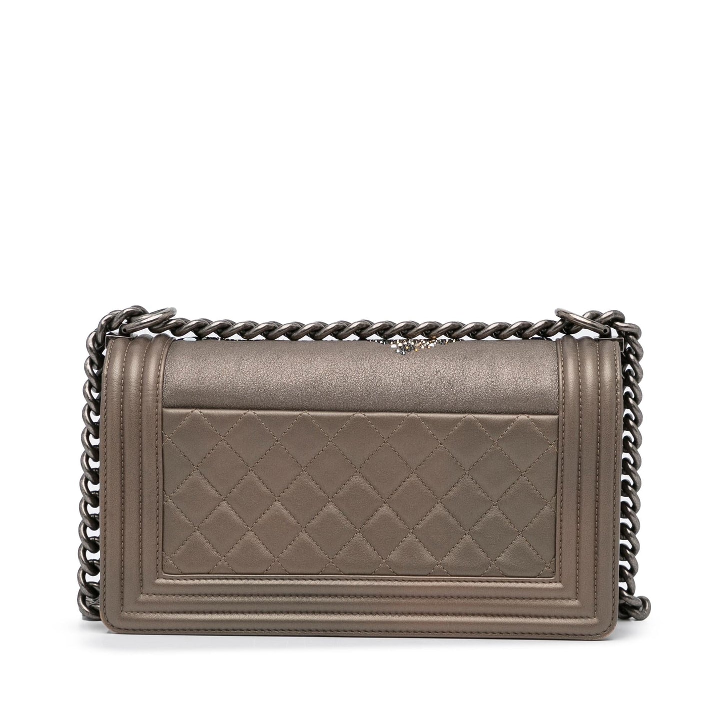 Chanel Crystal Embellished Goatskin Boy Handbag
