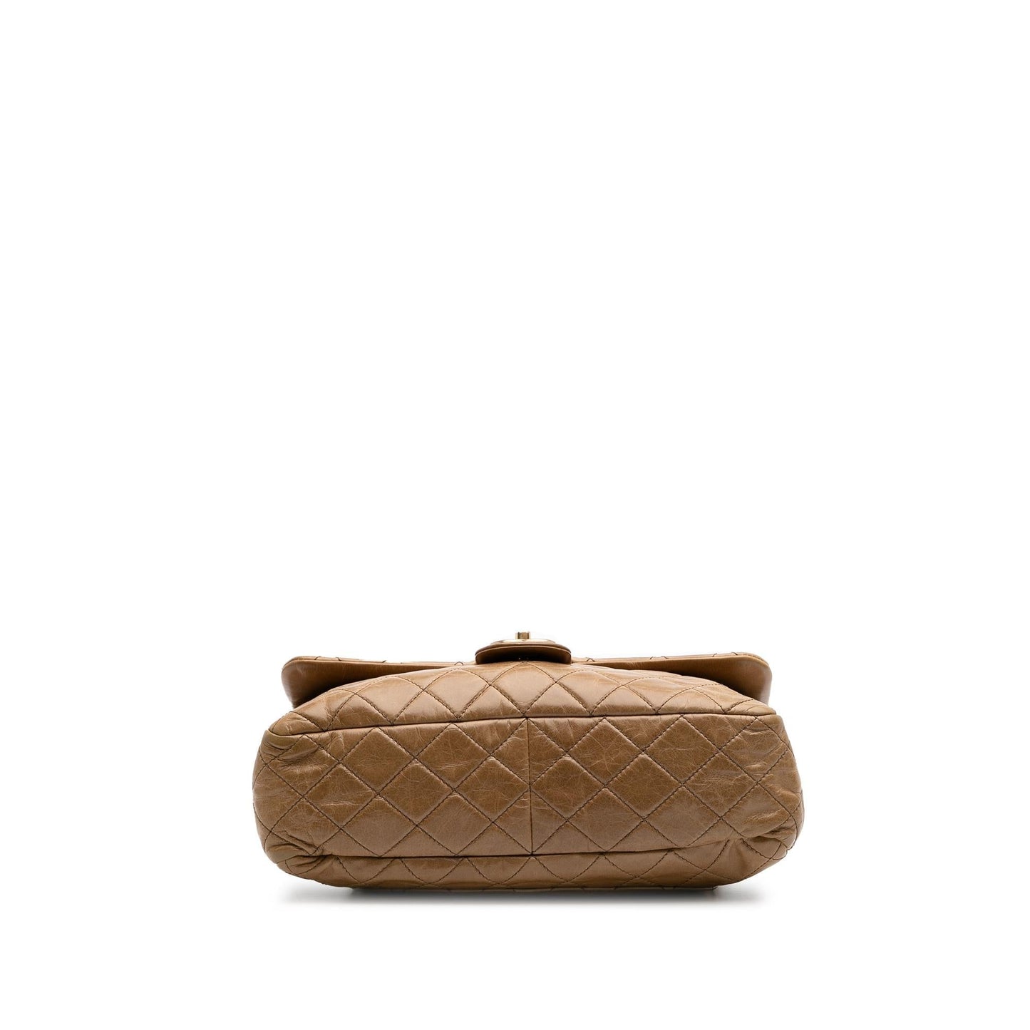 Chanel Glazed Calfskin Castle Rock Top Handle Handbag