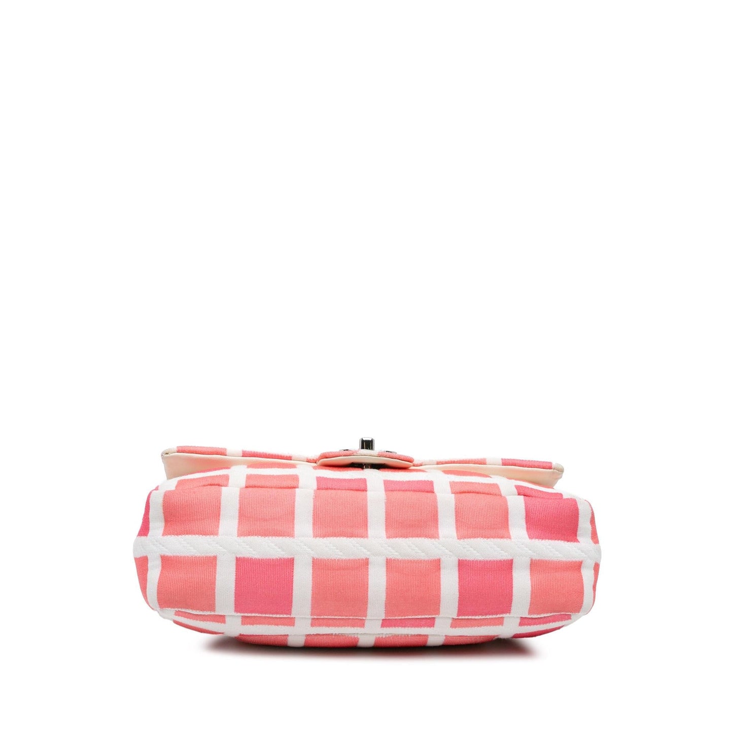 Chanel Jersey Grid Single Flap Handbag