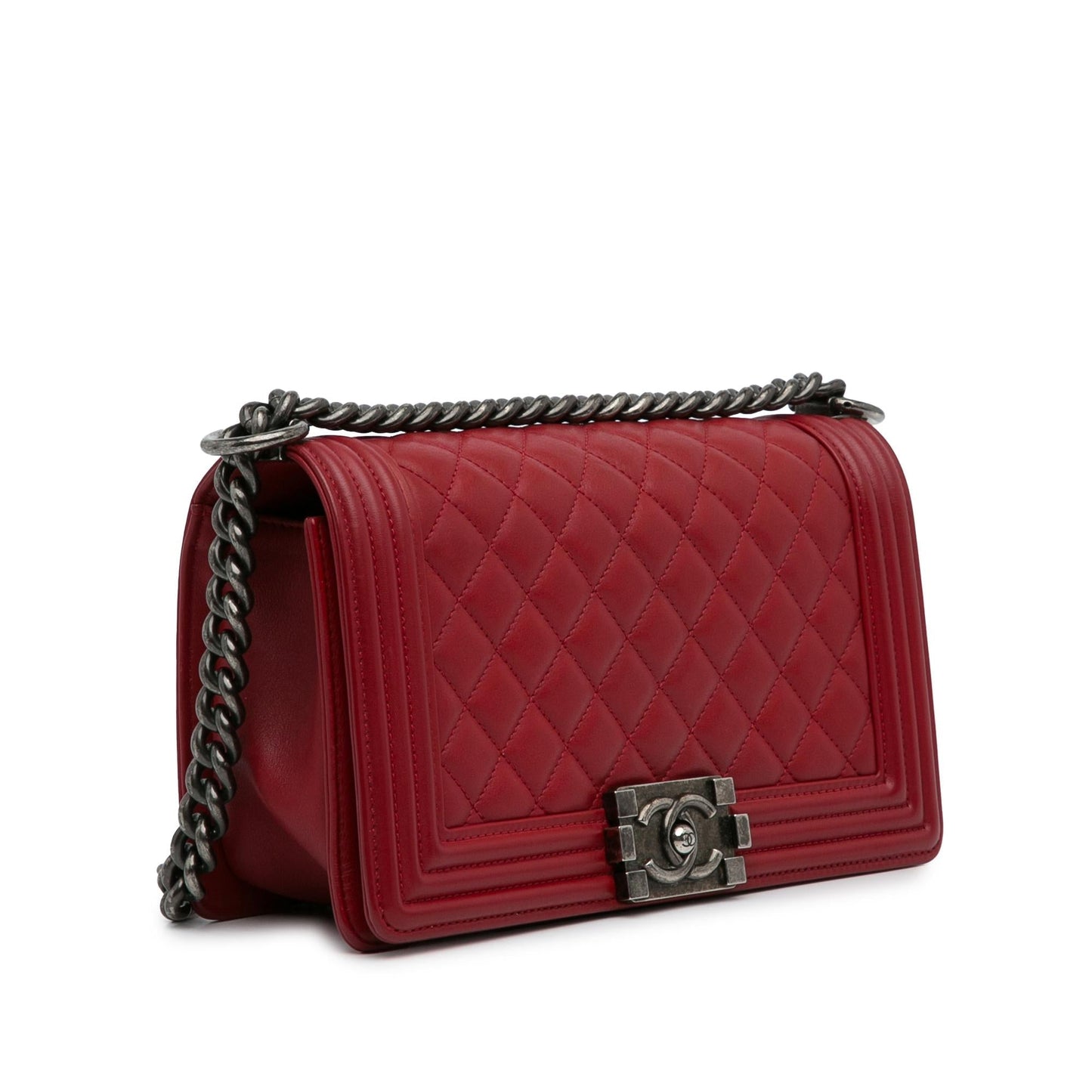 Chanel Lambskin Boy Flap SHG-HGvn58 Shoulder Bag