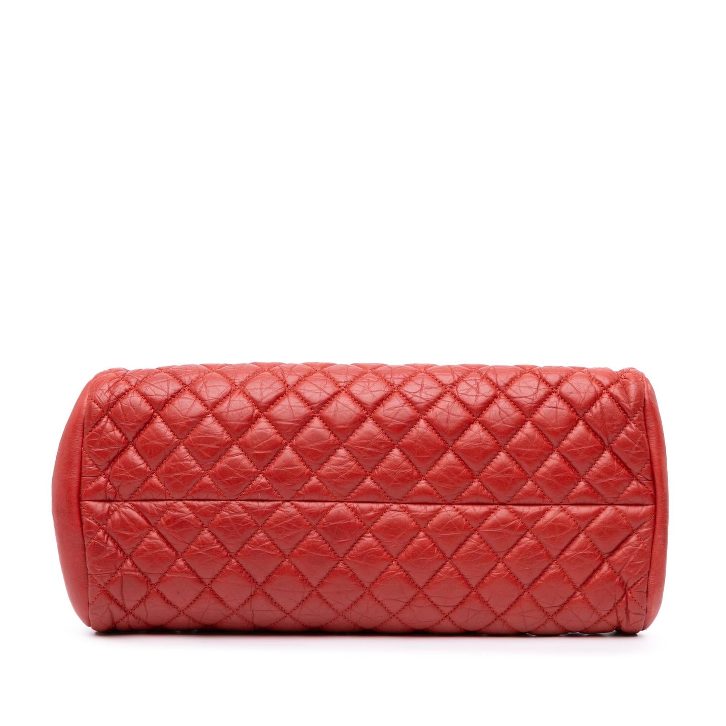 Chanel Lambskin Just Mademoiselle Bowling Handbag