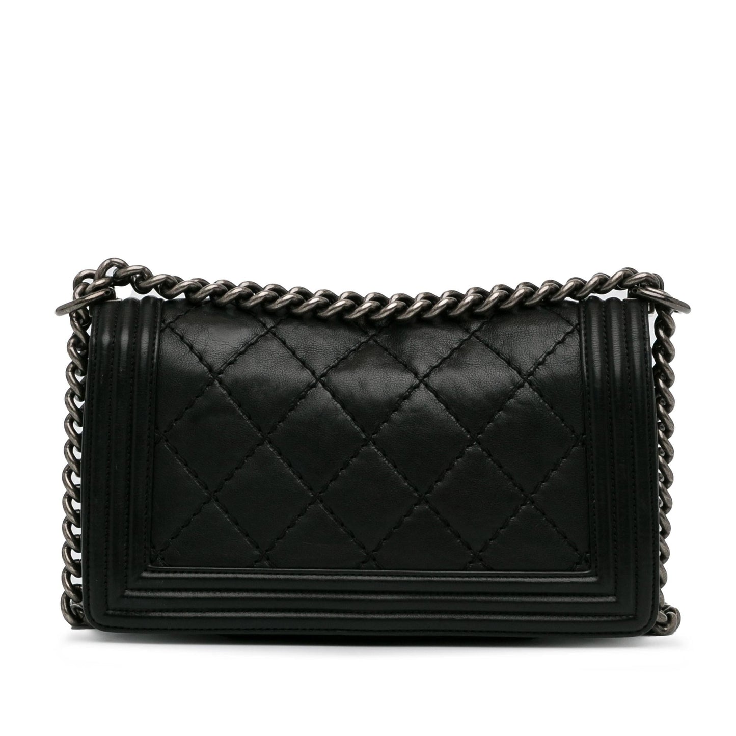 Chanel Lambskin Stitch It Boy Flap SHG-QrNhc7 Handbag
