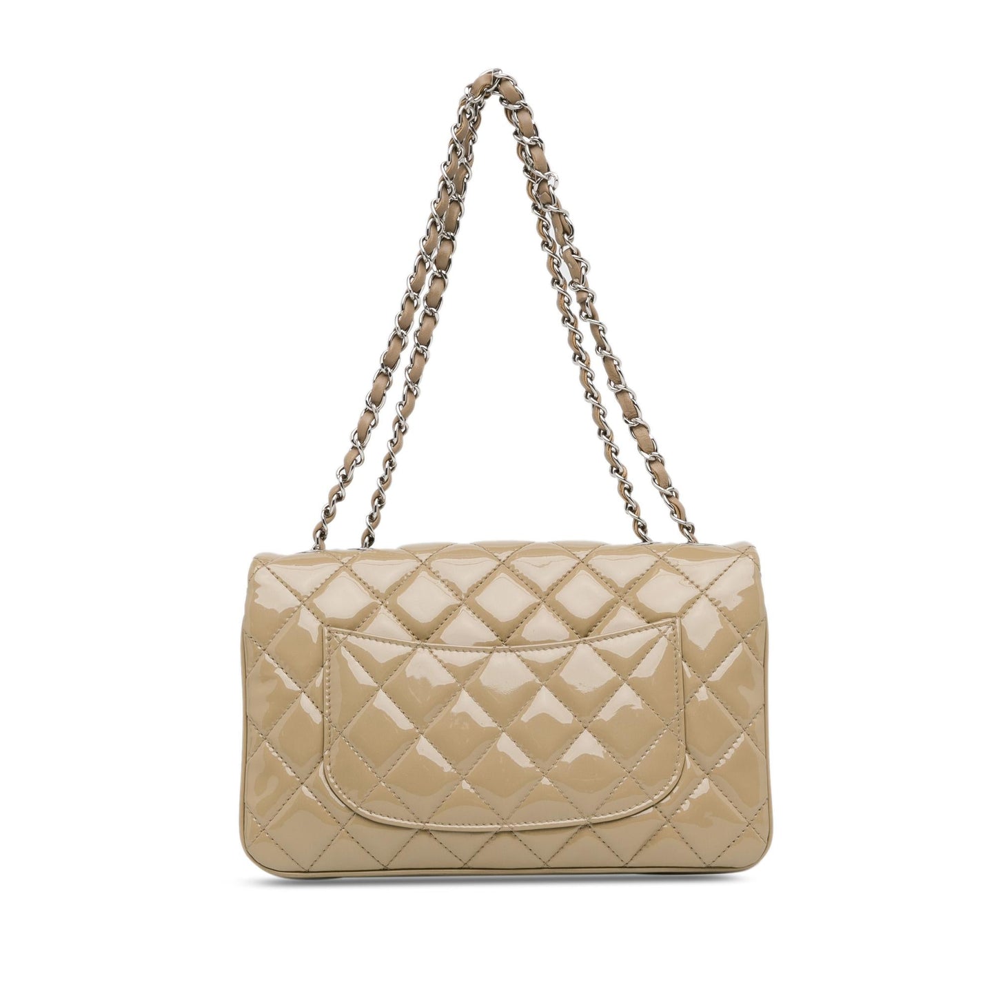 Chanel Medium Patent 3 Accordion Flap (Shg-8Zgroo) Bag
