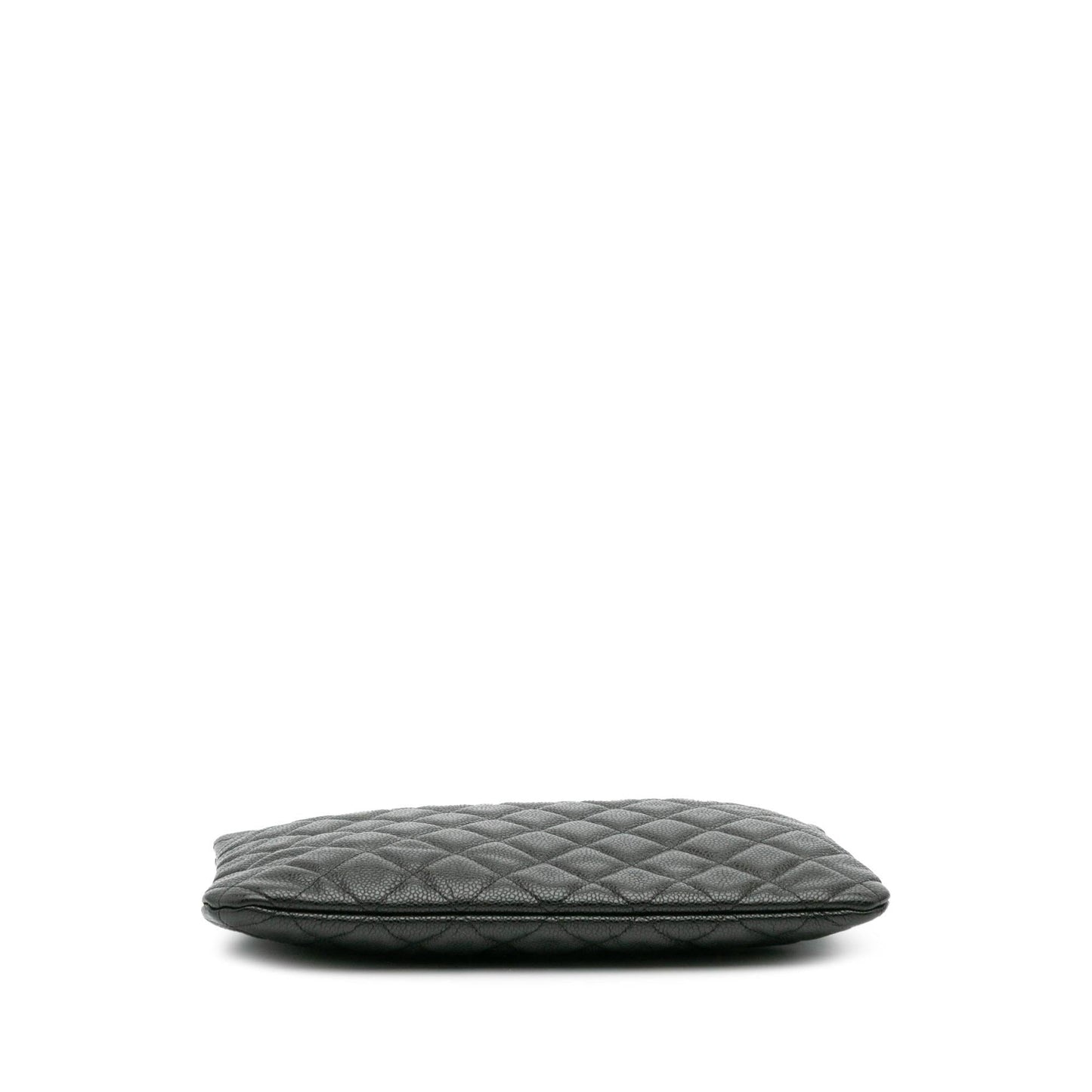 Chanel Quilted Caviar O Clutch Bag