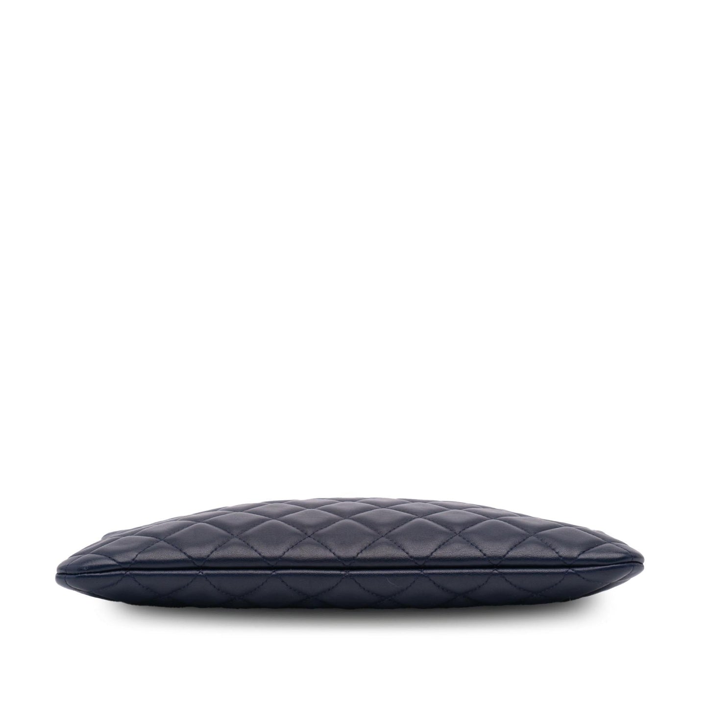 Chanel Quilted Lambskin O Clutch Bag Case Clutch