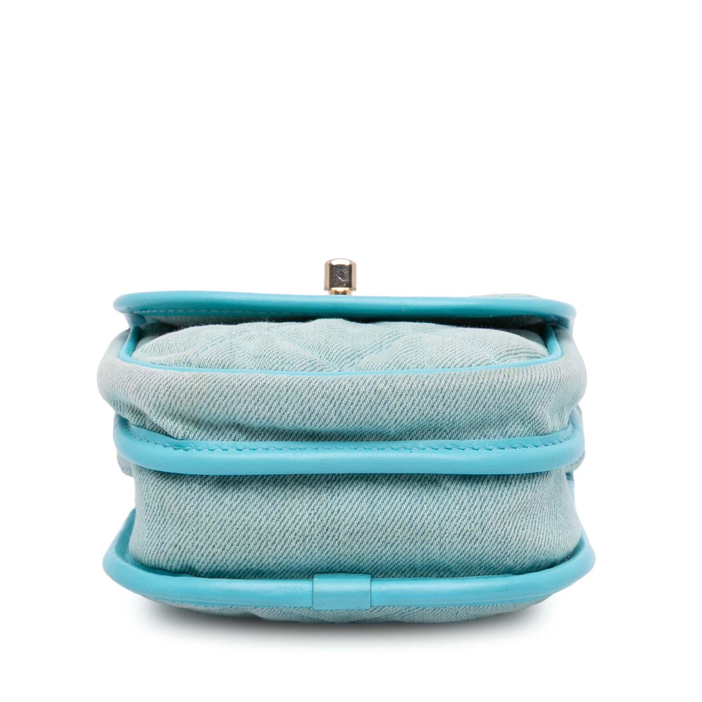 Chanel CC Quilted Denim Crossbody Bag