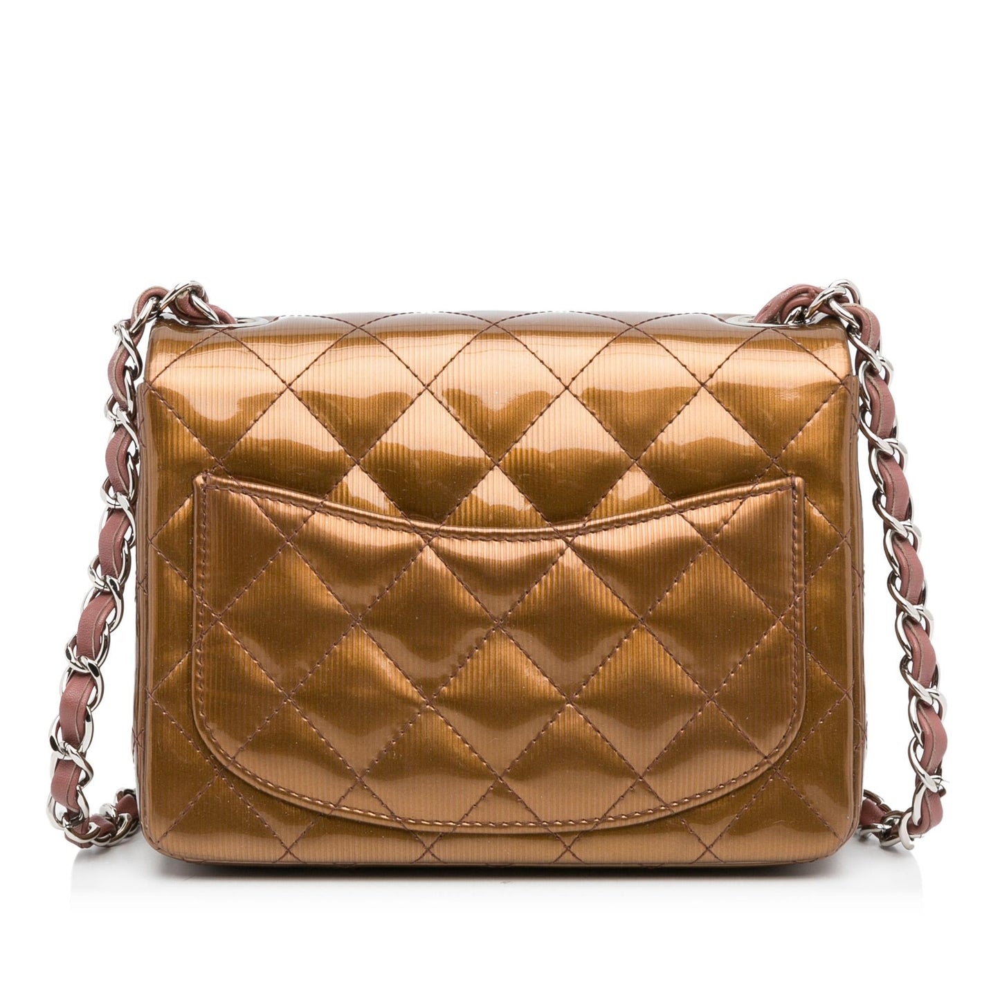 Chanel Classic Square Patent Single Flap SHG-nmtI7p Mini Bag