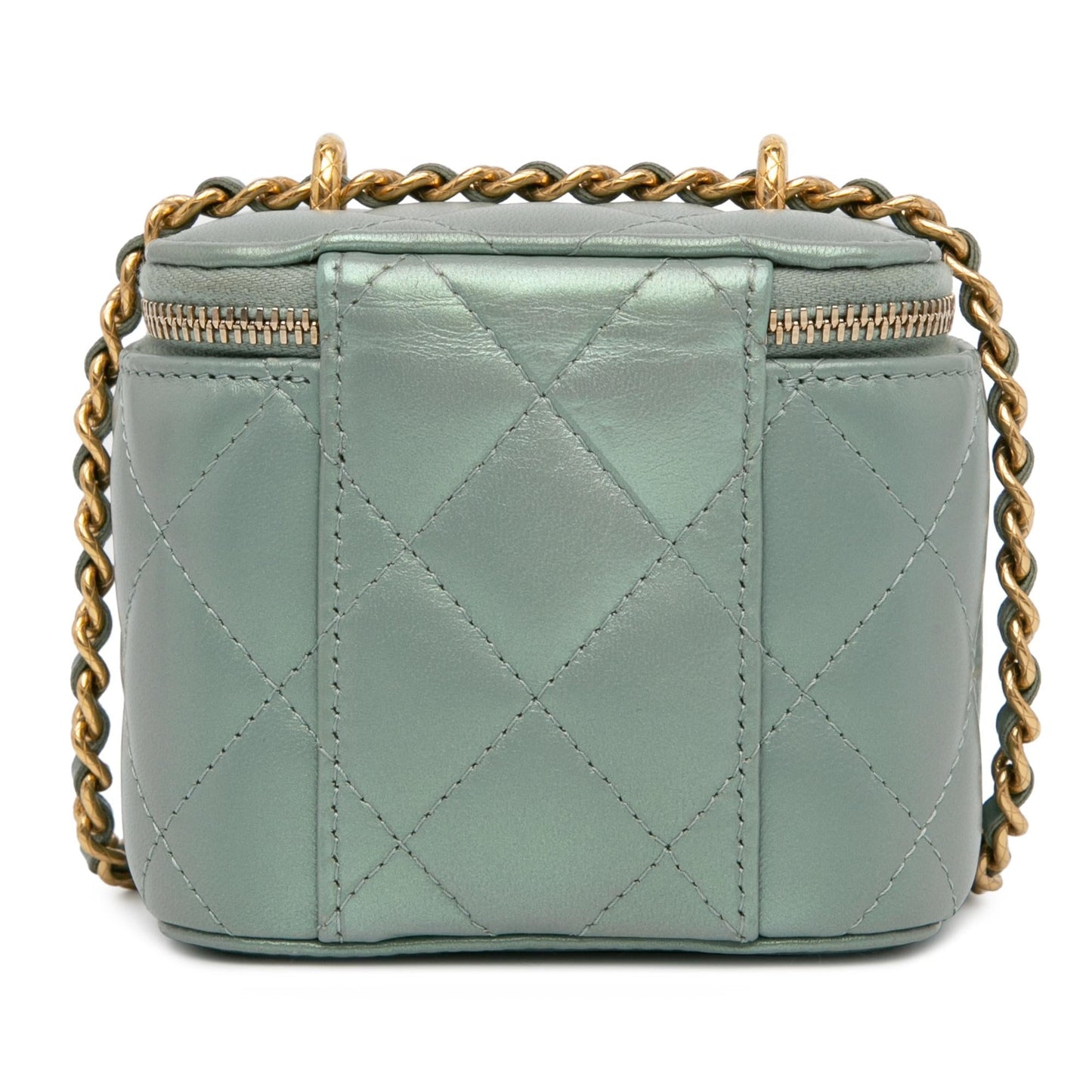 Chanel Mini Iridescent Lambskin Vanity Case With Chain (Shg-2Sipmm) Bag