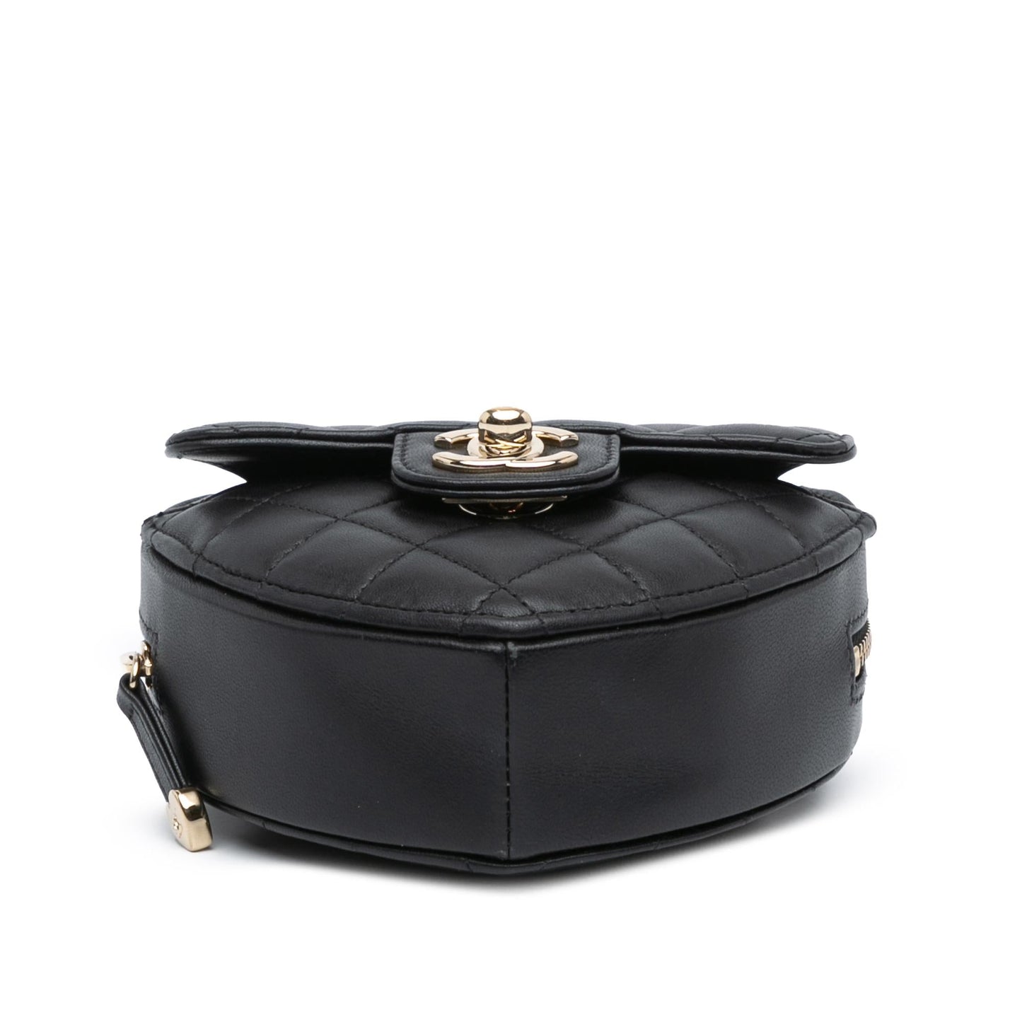 Chanel Lambskin CC Love Heart Crossbody Bag