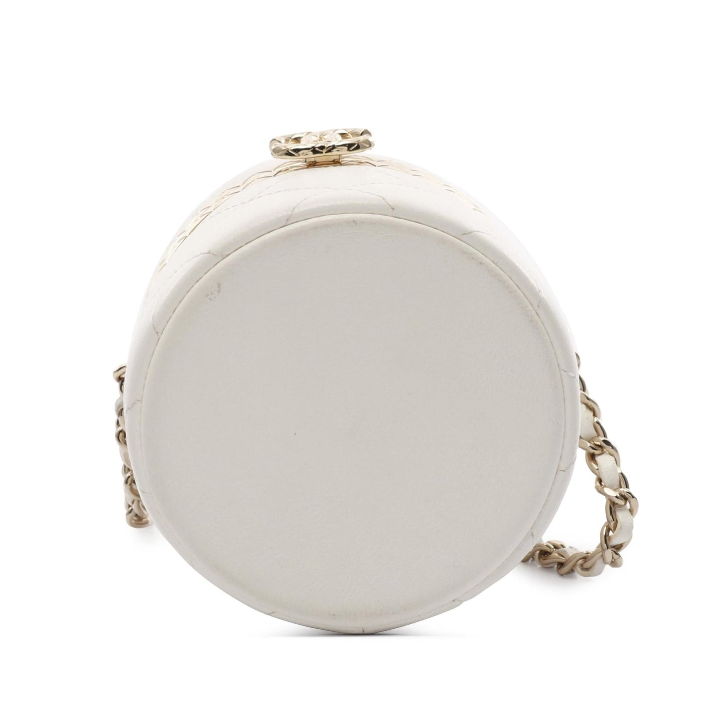Chanel Matelasse Lambskin Round Vanity Mini Bag