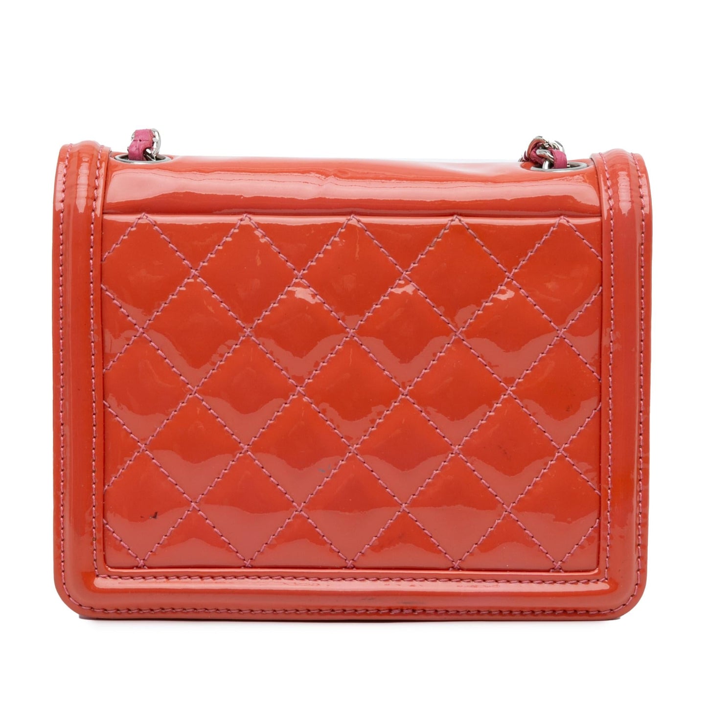 Chanel Ombre Plexiglass Patent Boy Brick Flap Mini Bag
