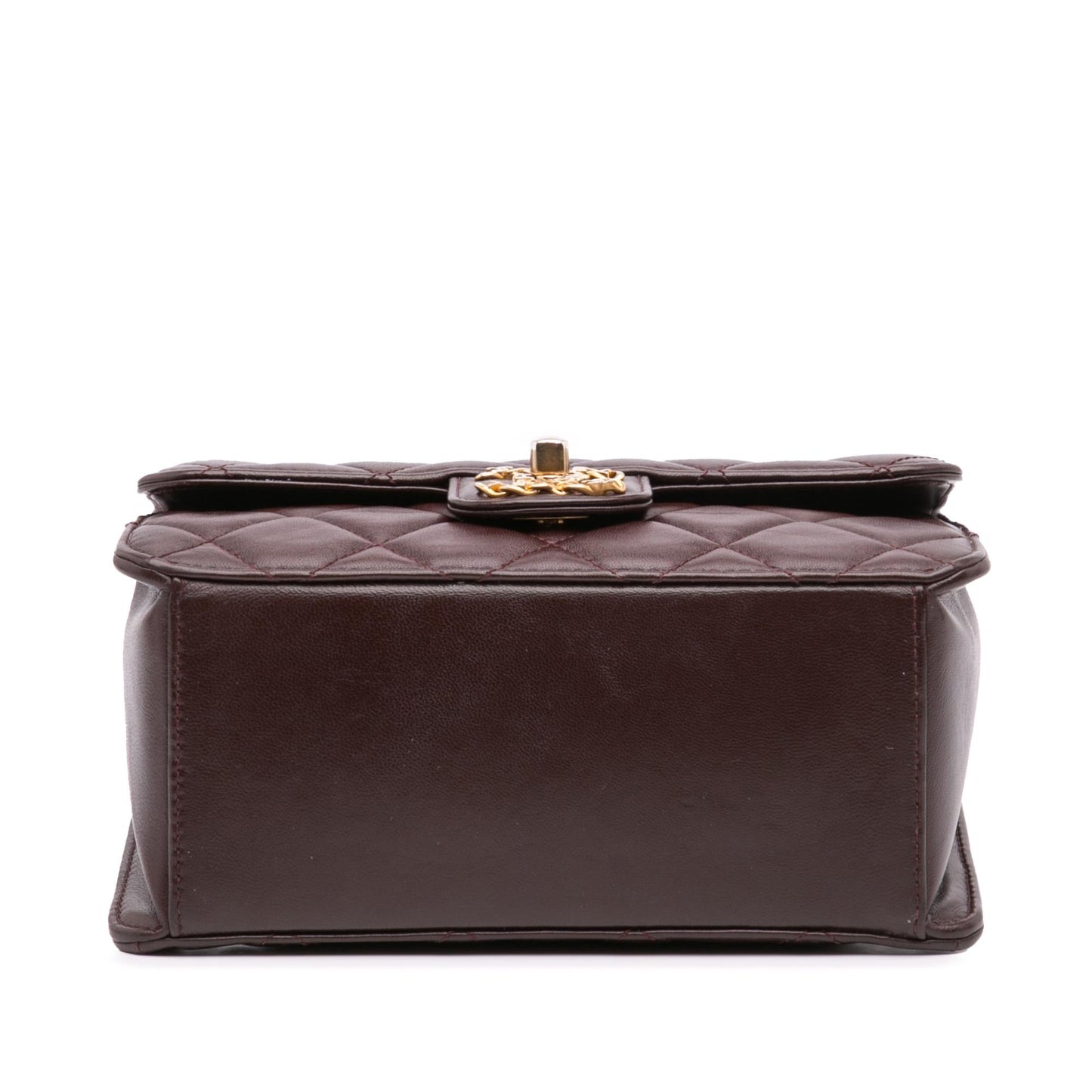 Chanel Quilted Shiny Lambskin Single Flap Mini Bag
