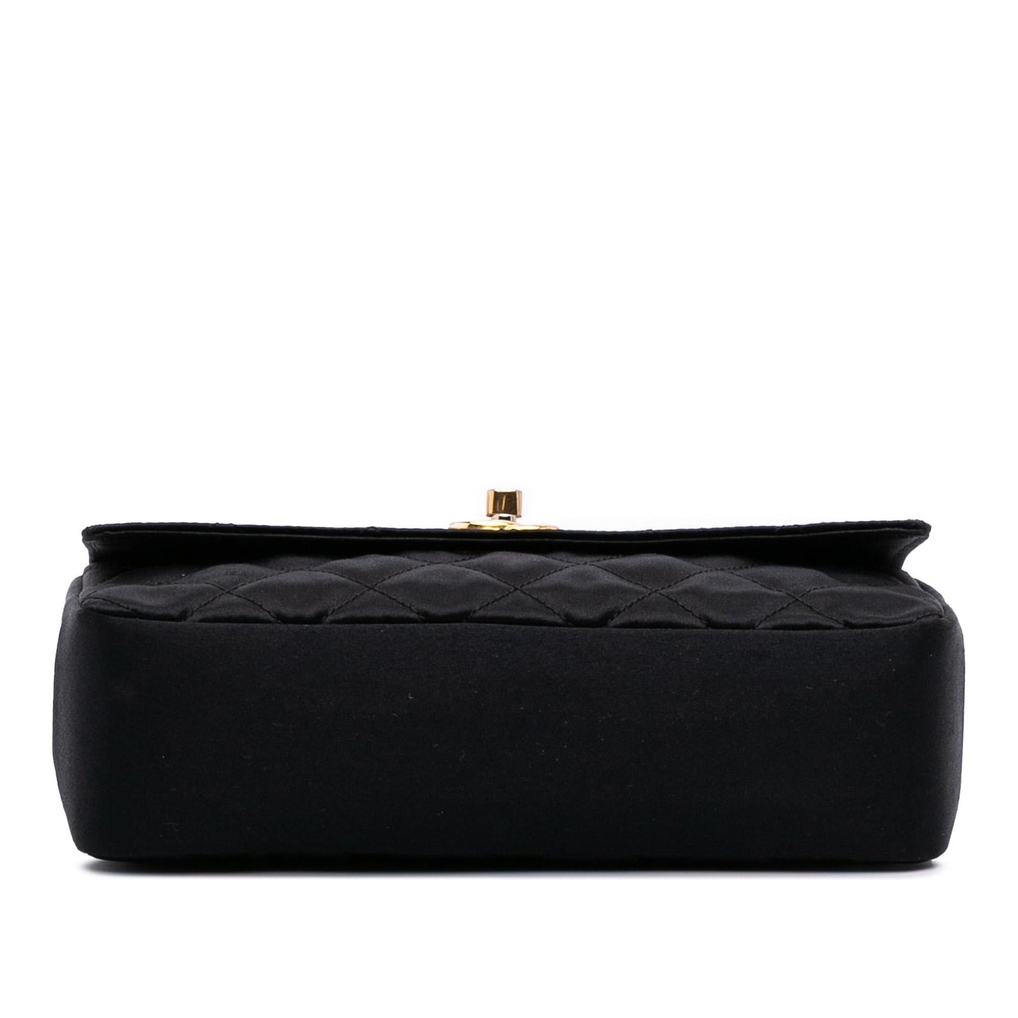 Chanel Rectangular CC Quilted Satin Flap Mini Bag Flap 2