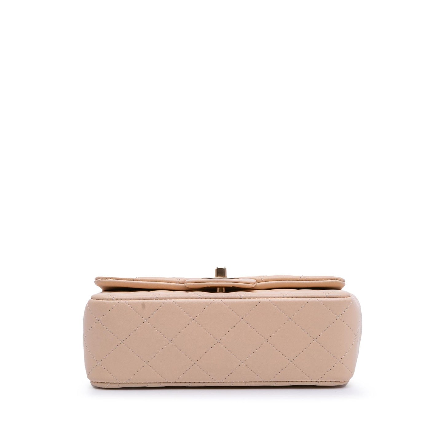 Chanel Rectangular Classic Lambskin Single Flap Mini Bag Flap 13