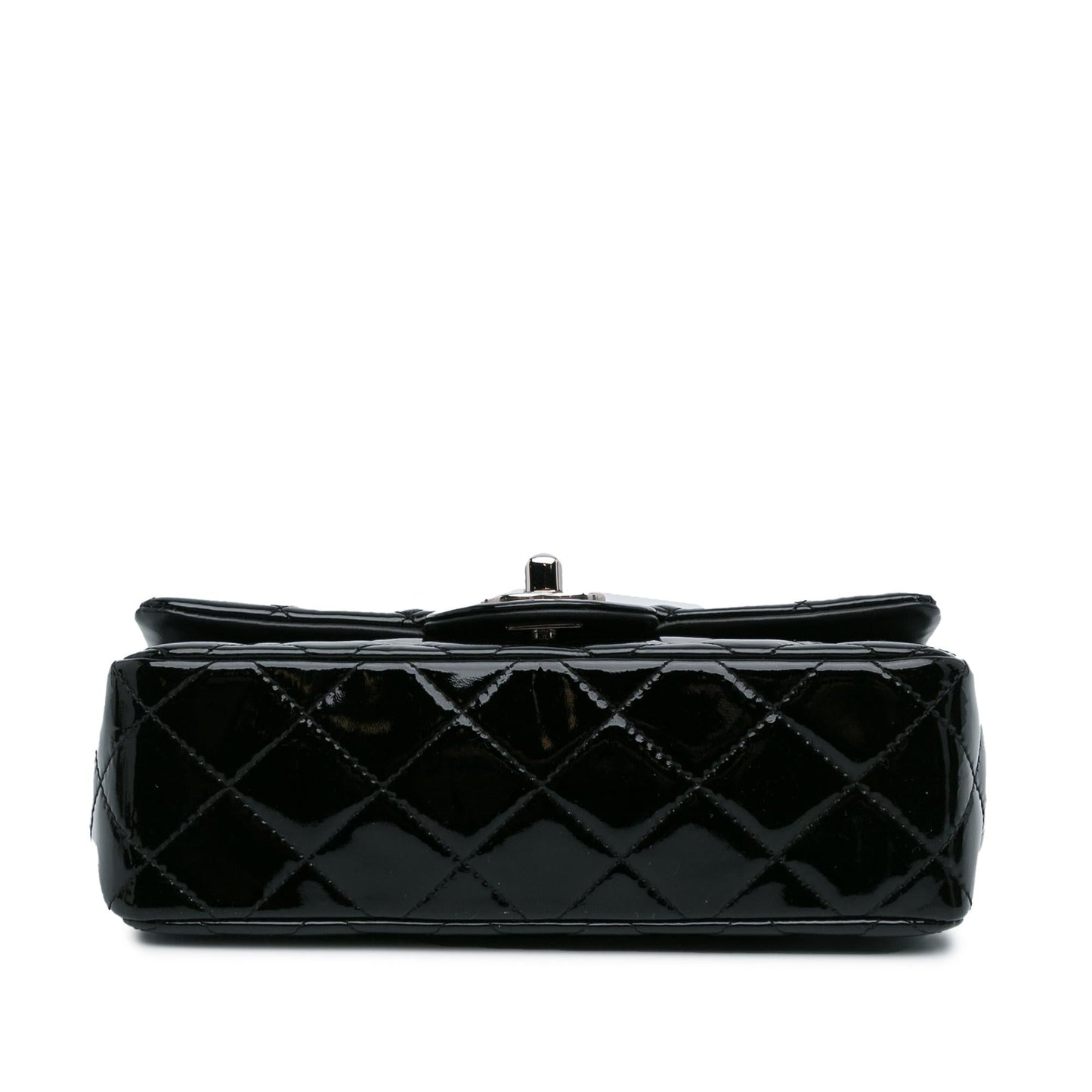 Chanel Mini Rectangular Classic Patent Single Flap (SHG-0ku6lp)