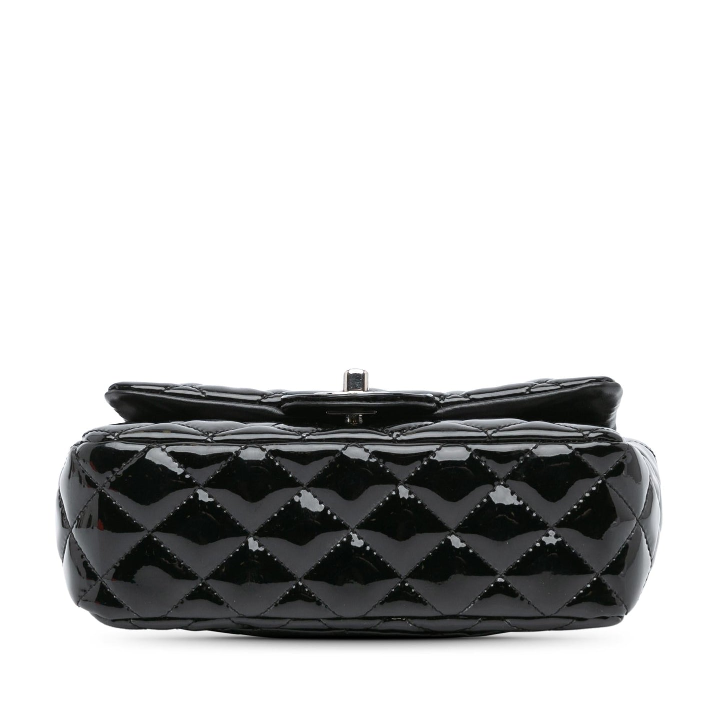 Chanel Rectangular Classic Patent Single Flap Mini Bag Flap 12