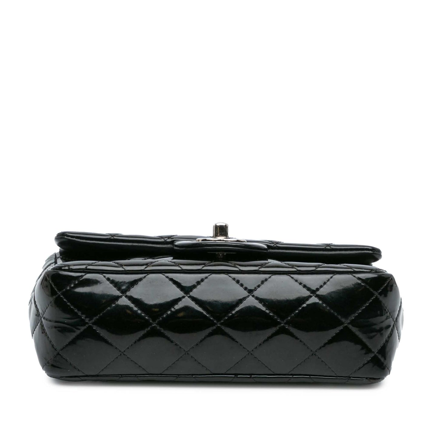 Chanel Rectangular Classic Patent Single Flap Mini Bag Flap 13
