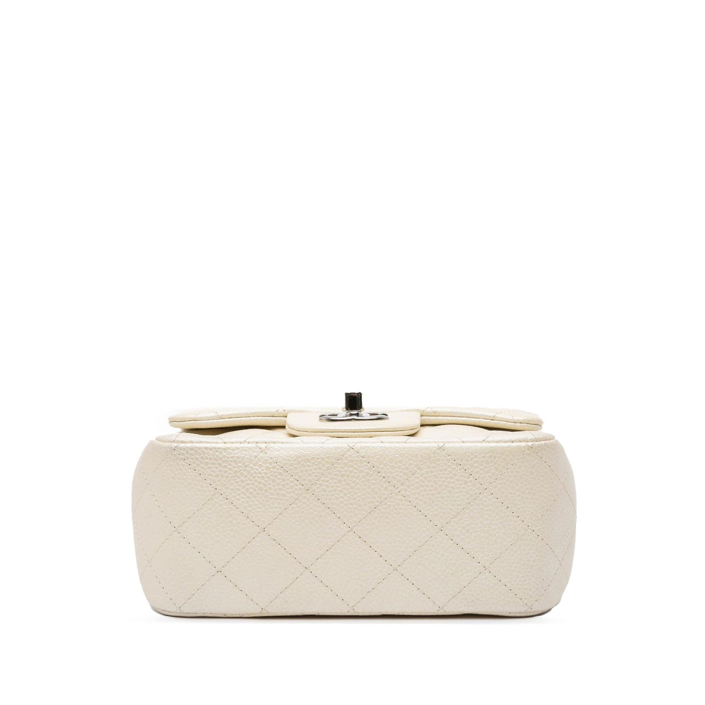 Chanel Square Classic Caviar Single Flap Mini Bag