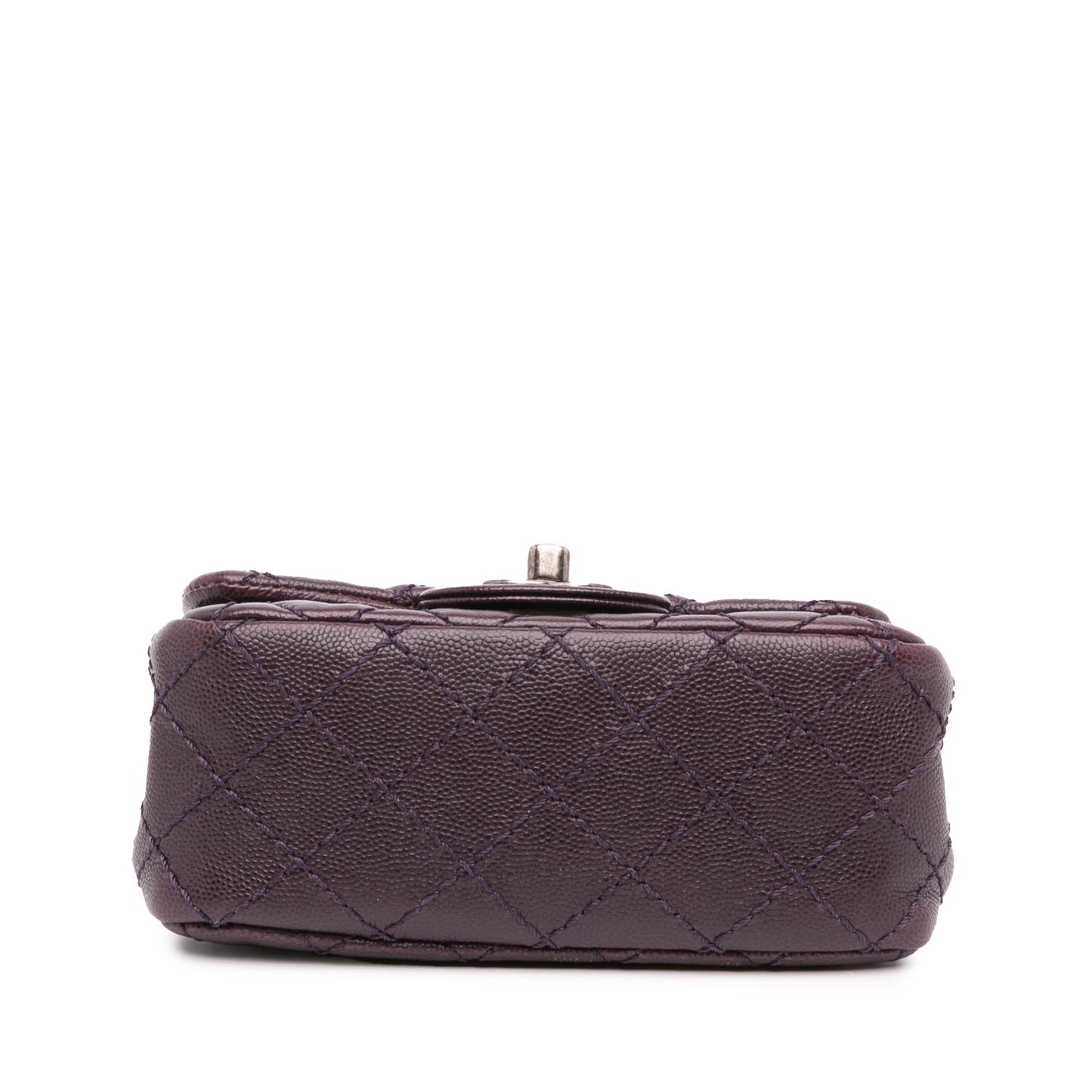 Chanel Square Classic Caviar Single Flap Mini Bag Shg Zltc0O