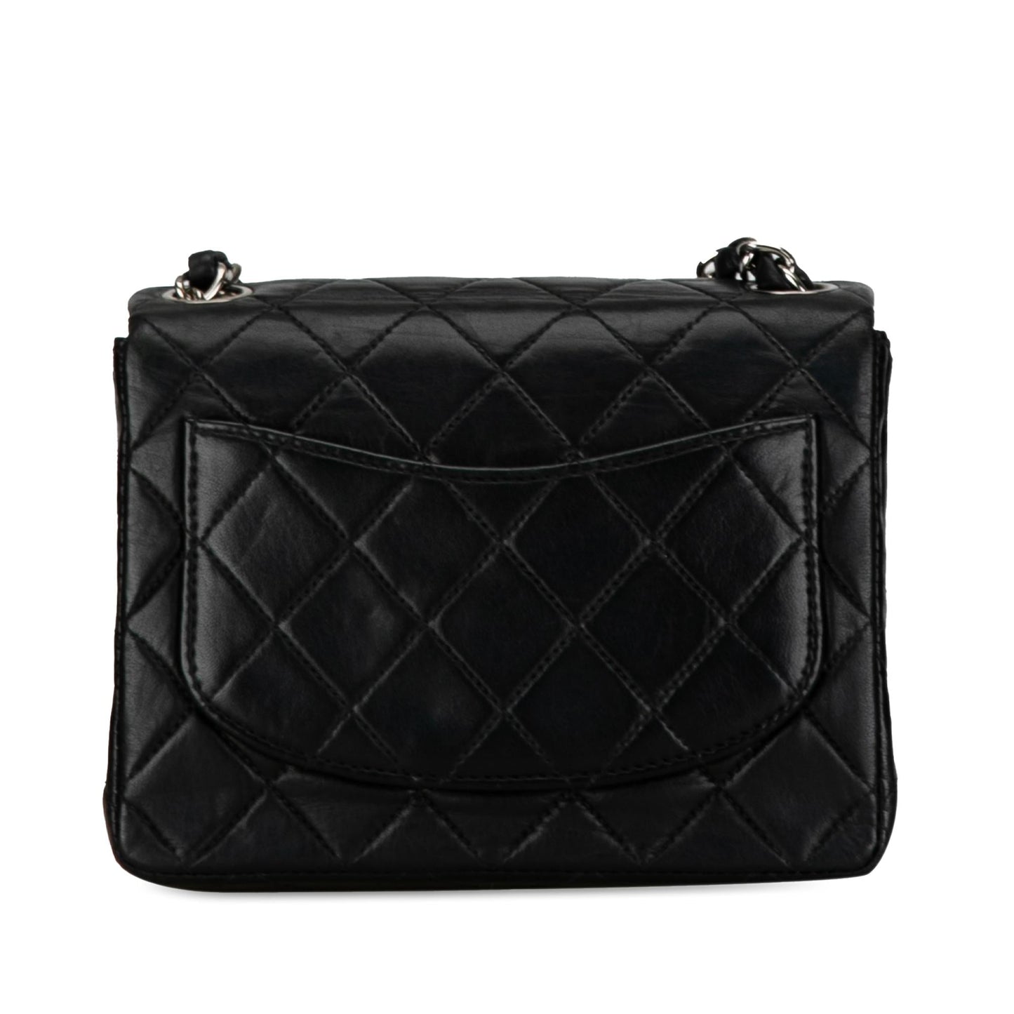 Chanel Mini Square Classic Lambskin Single Flap (Shg-0Ybhqe) Bag