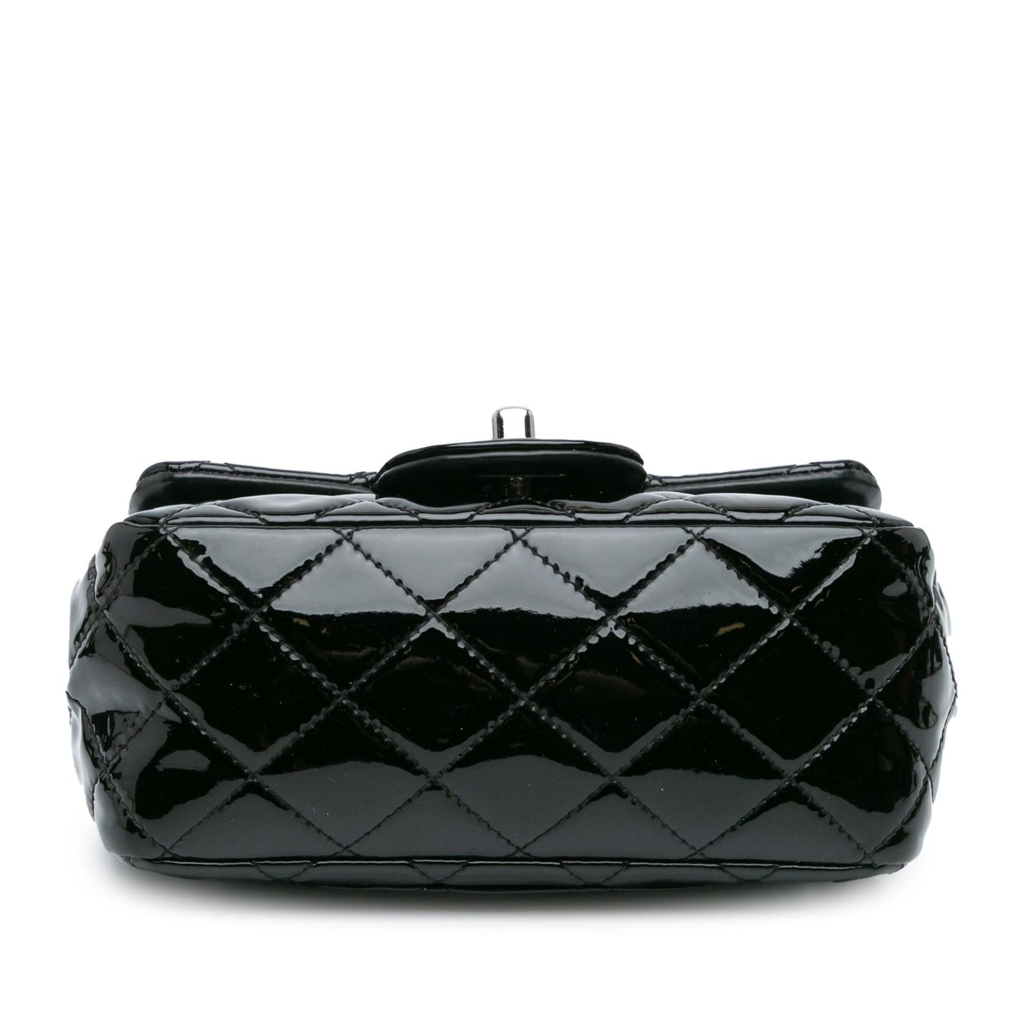 Chanel Square Classic Patent Single Flap Mini Bag Shg Nwlmo2