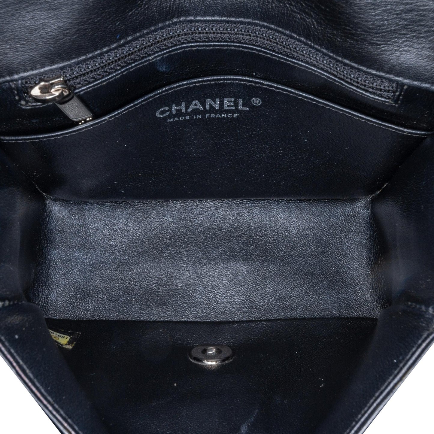 Chanel Mini Square Patent Single Flap Handbag
