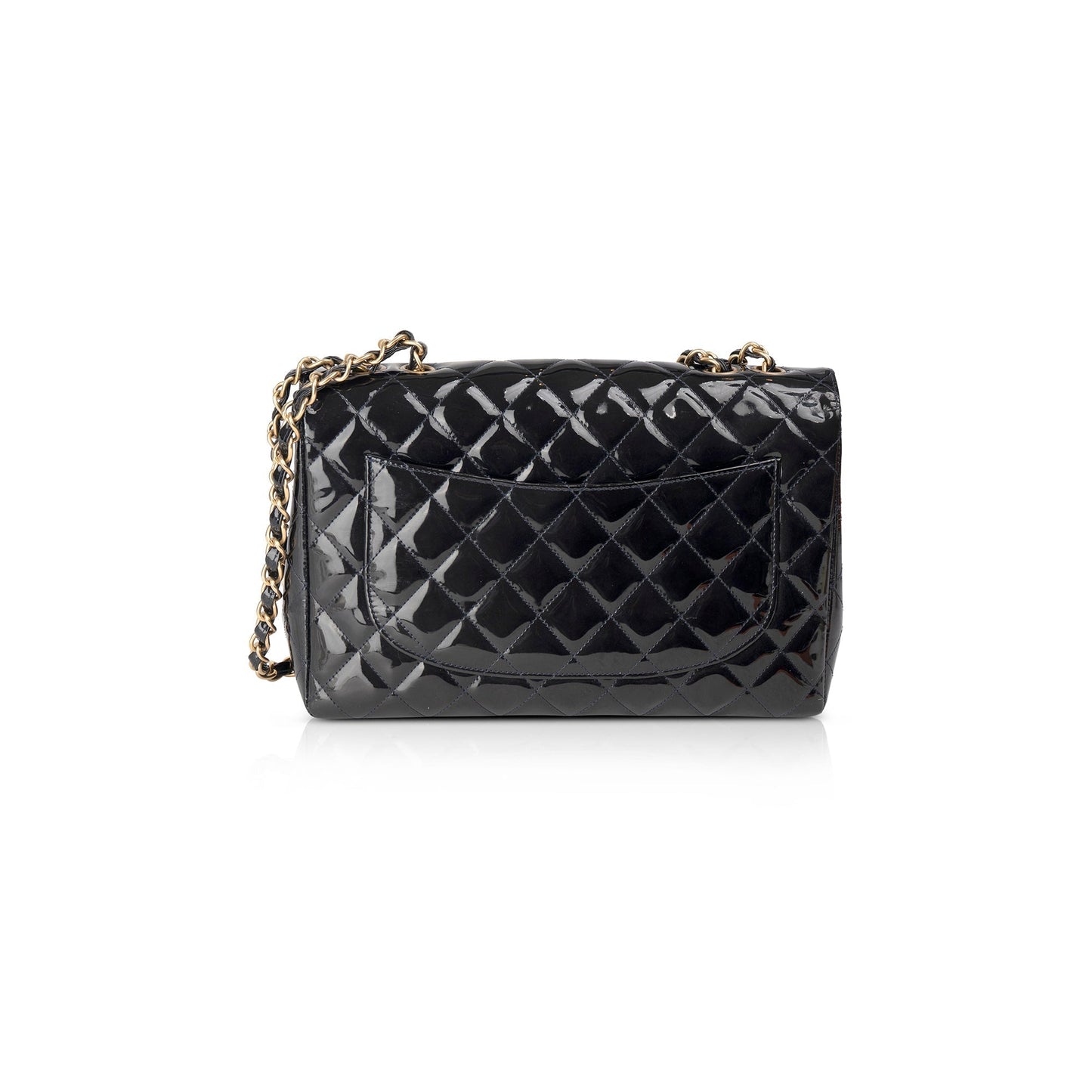 Chanel Mobile Art Jumbo Patent Single Leather Travel Bag