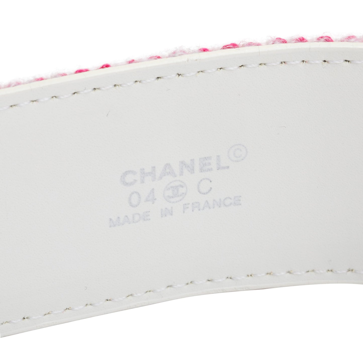 Chanel Muliticolor Coco Interlocking CC Logo Canvas Belt 85 34