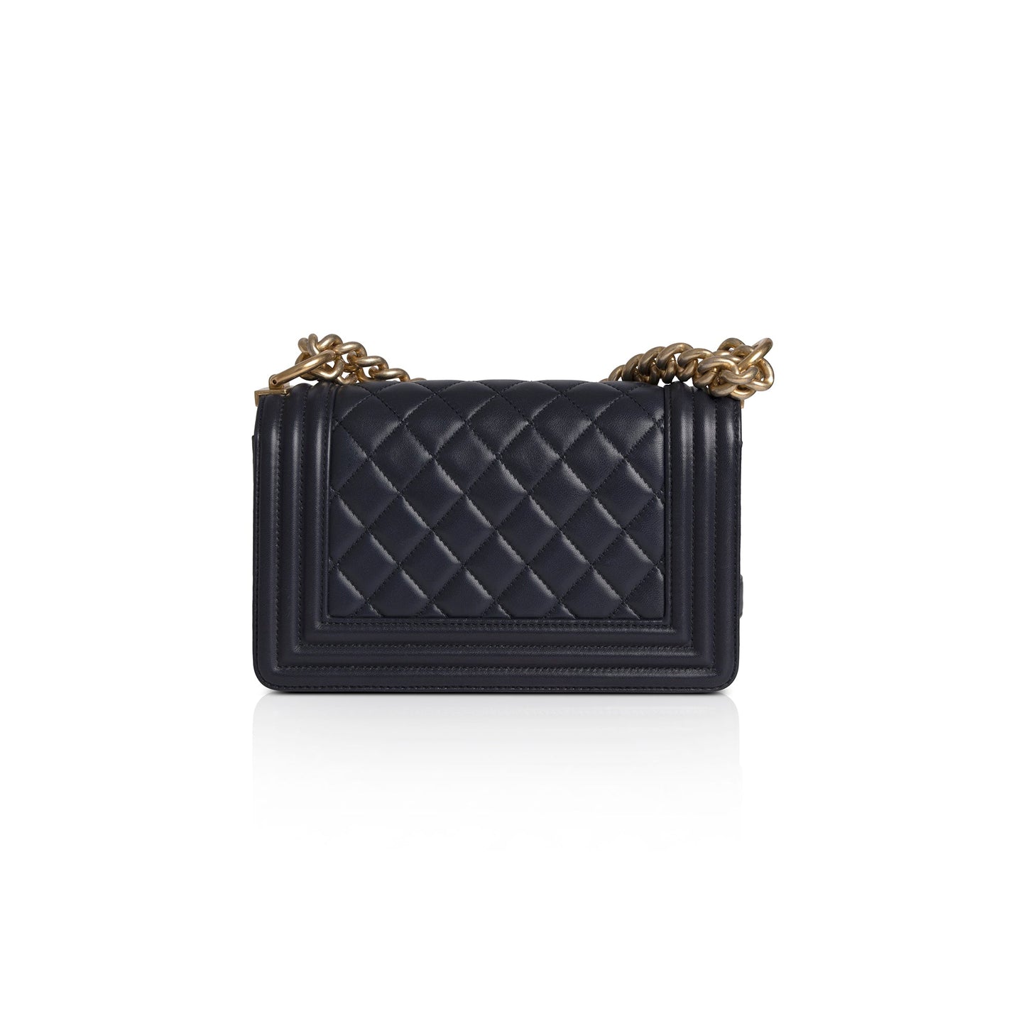 Chanel Navy Boy Lambskin Travel Bag
