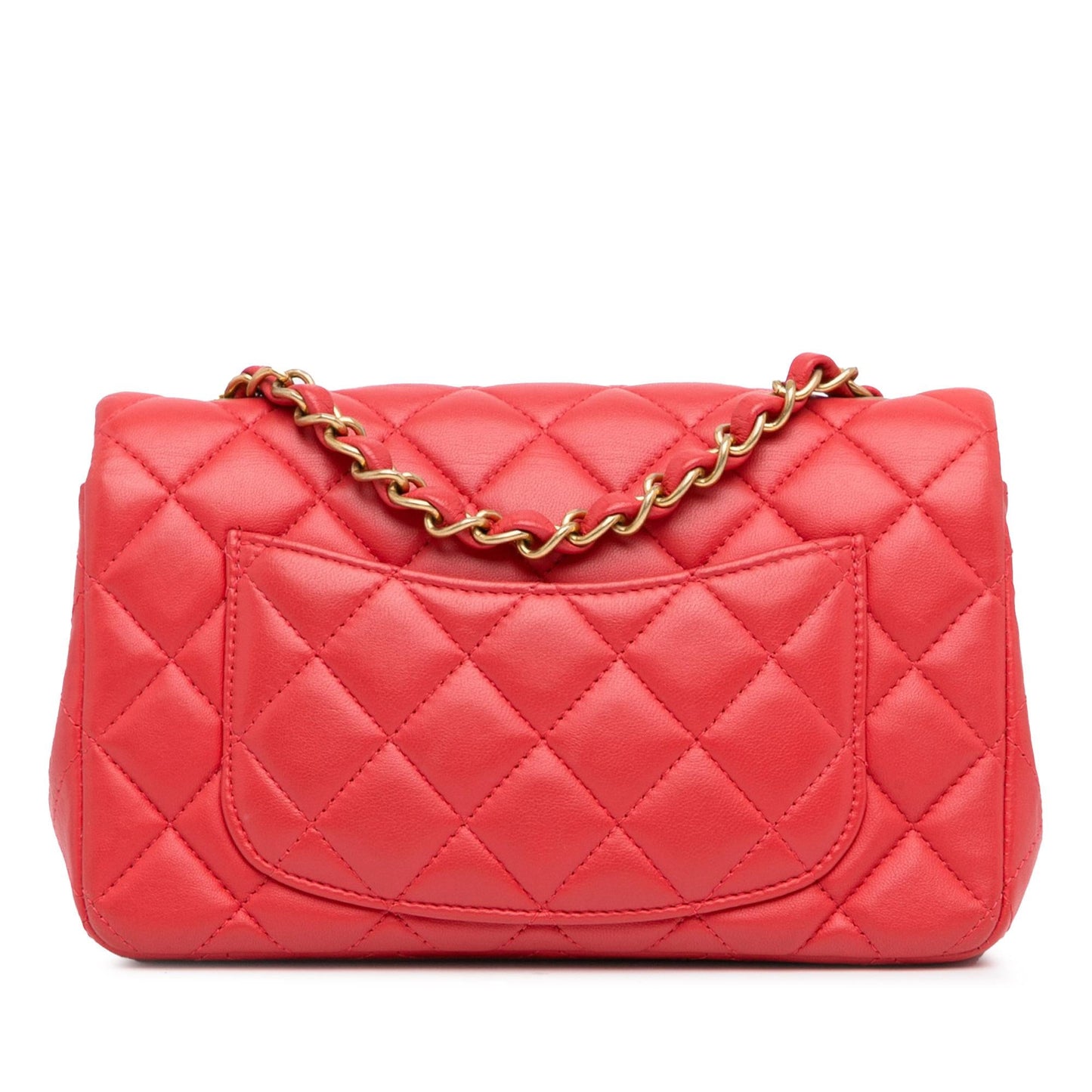 Chanel New Mini Classic Lambskin Single Flap (SHG-7MmbAF)