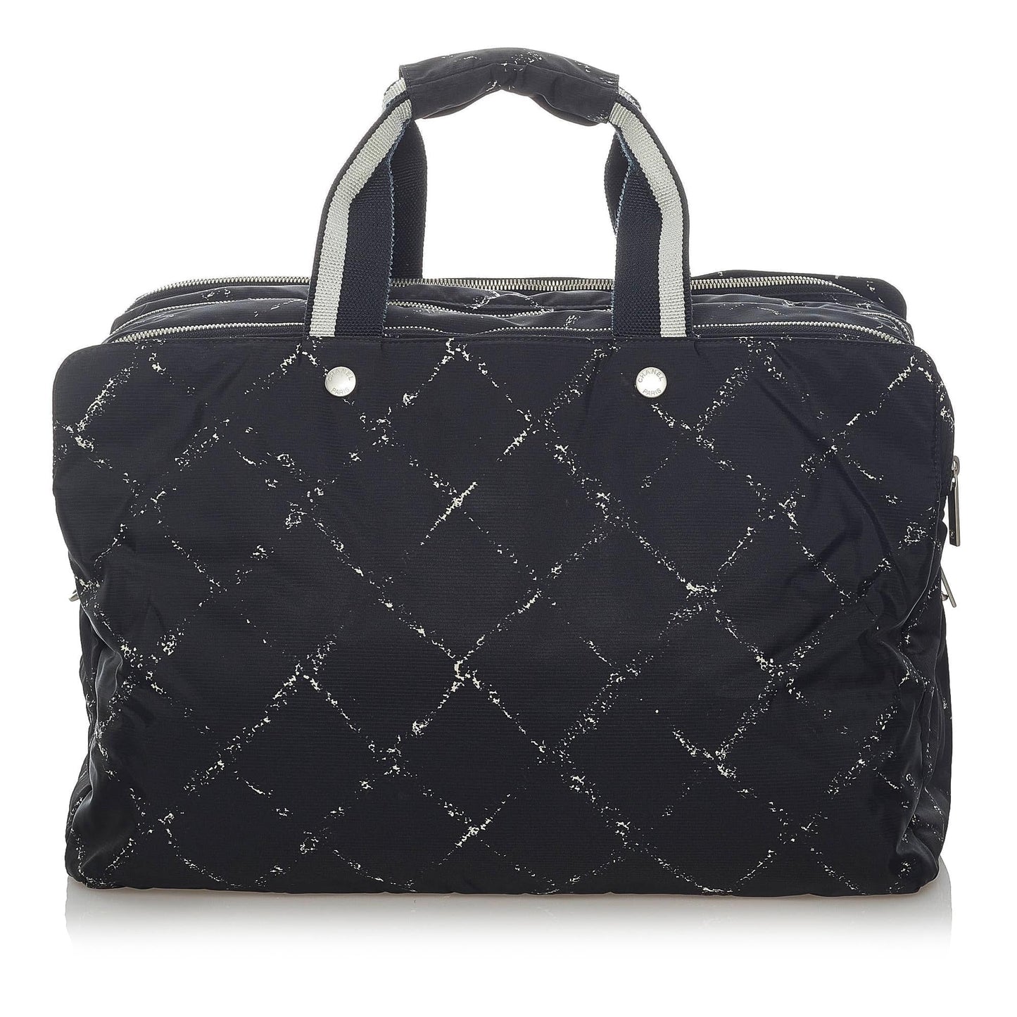 Chanel Old Line Nylon SHG Travel Bag 12