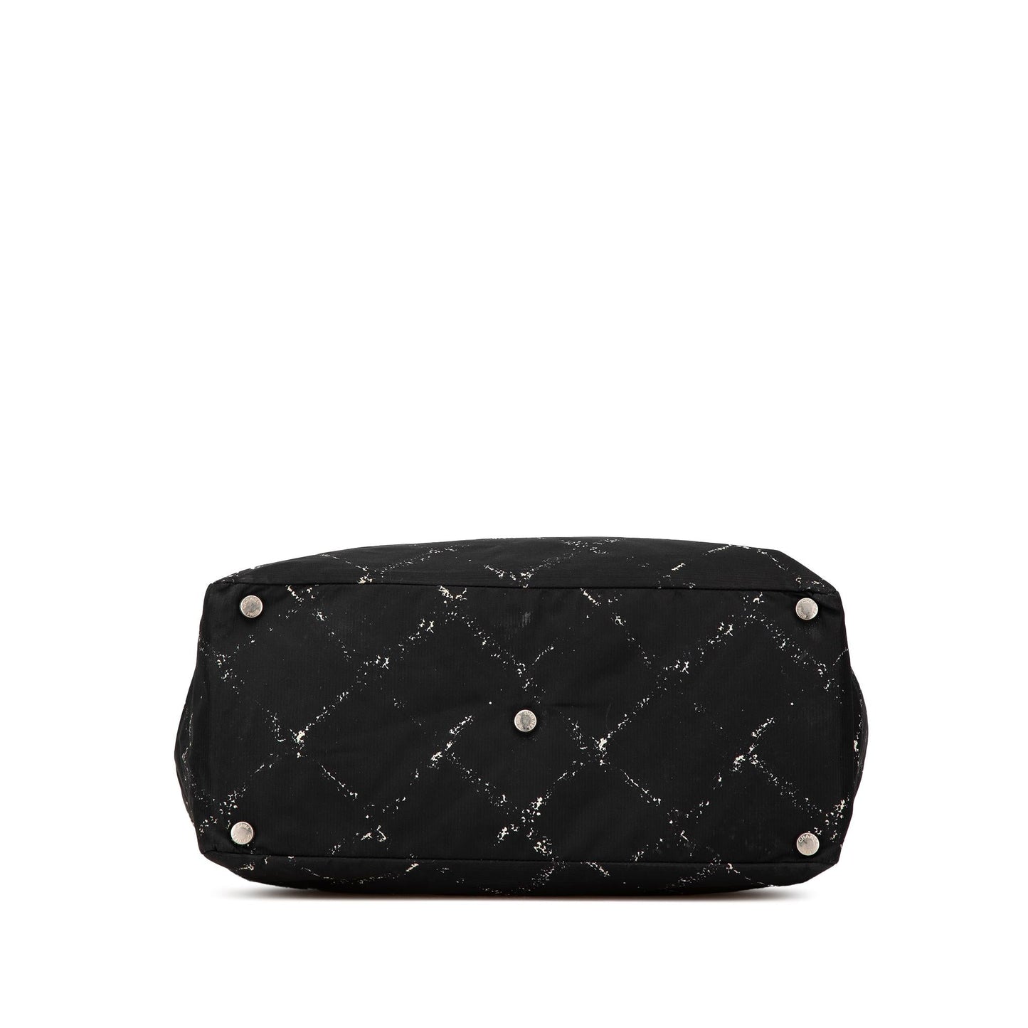 Chanel Old Line Nylon Travel Bag
