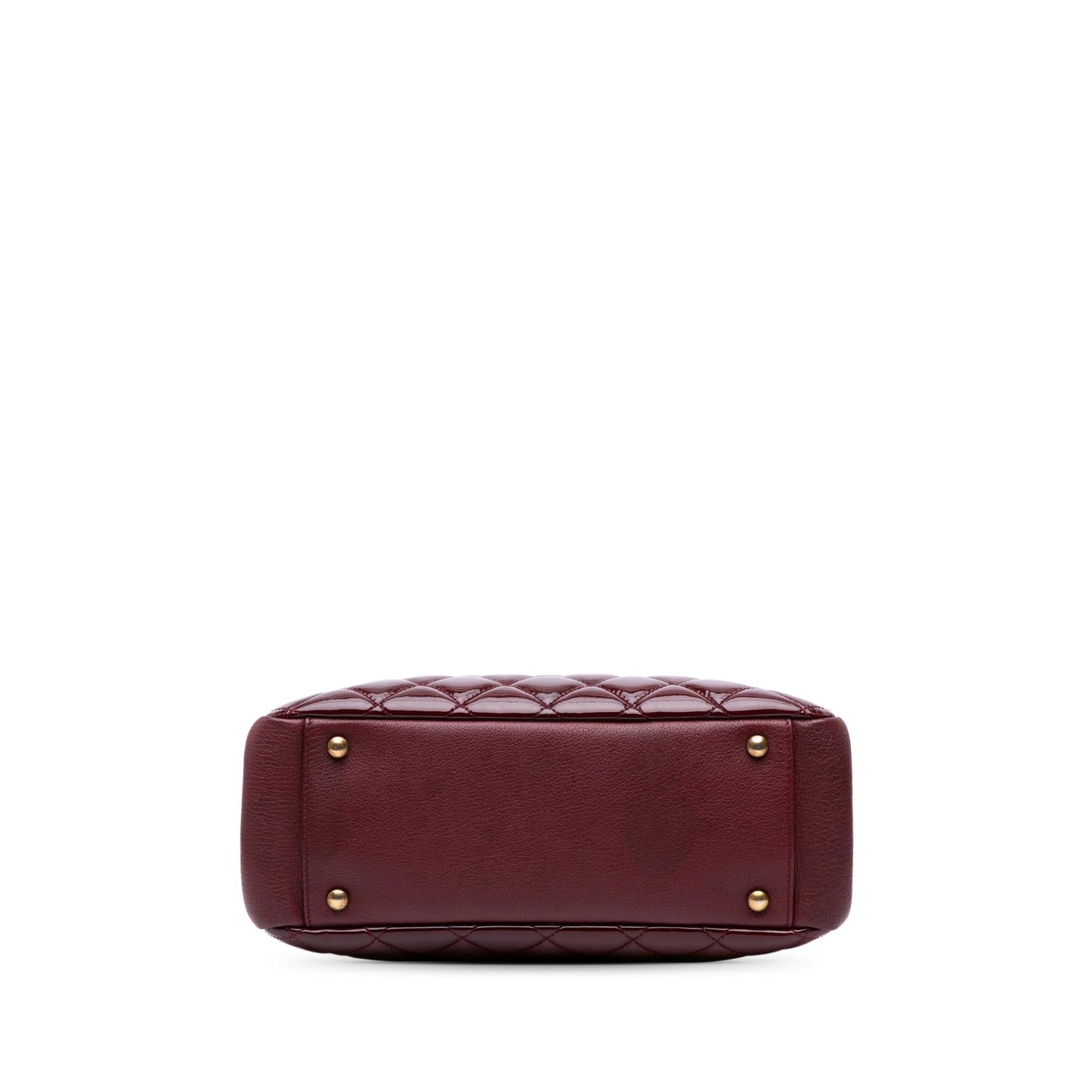 Chanel Paris Salzburg Patent Goatskin CC Eyelet Small Tote Bag