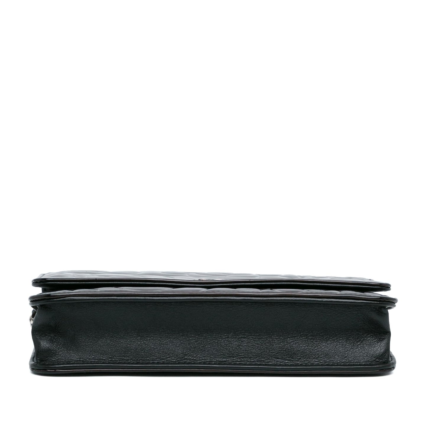 Chanel Patent Camellia Wallet On Chain (SHG-s5zcX3)