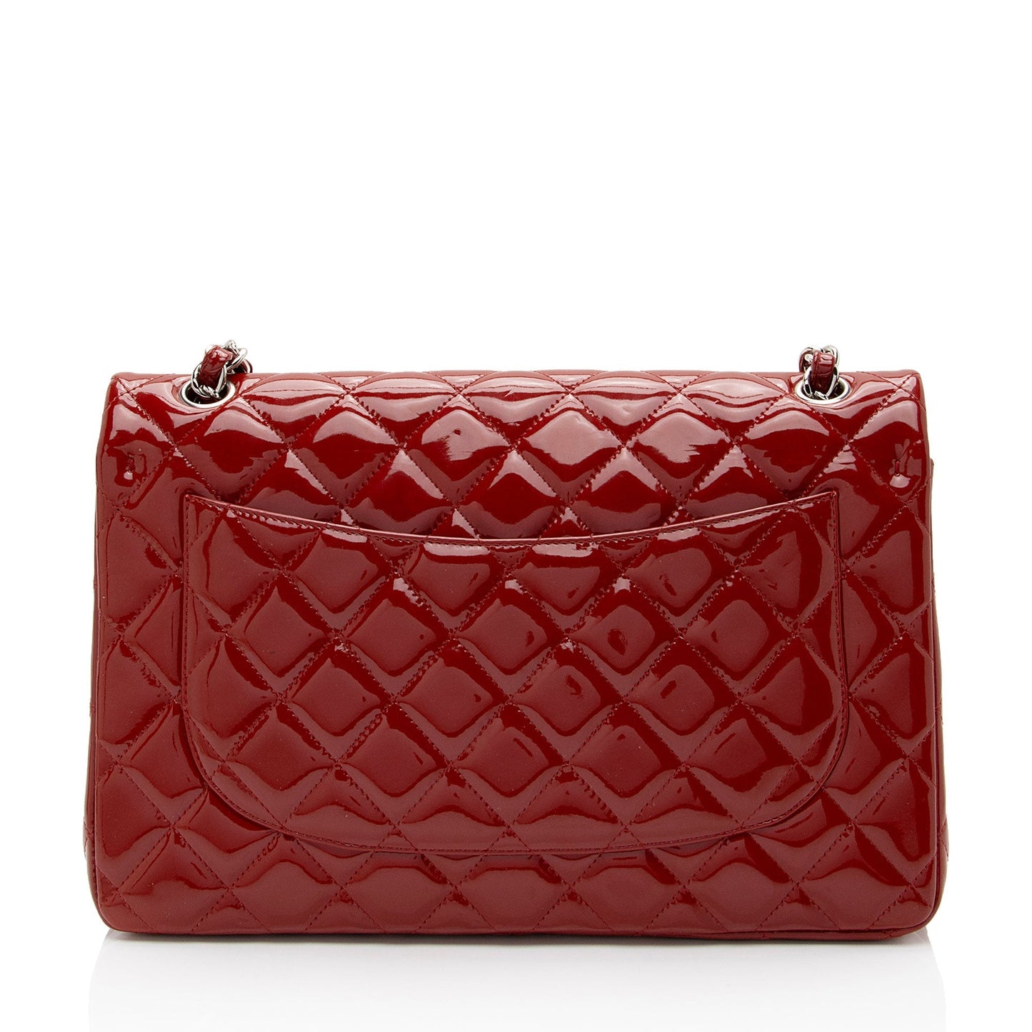 Chanel Patent Classic Jumbo Double Flap Leather Shoulder Bag