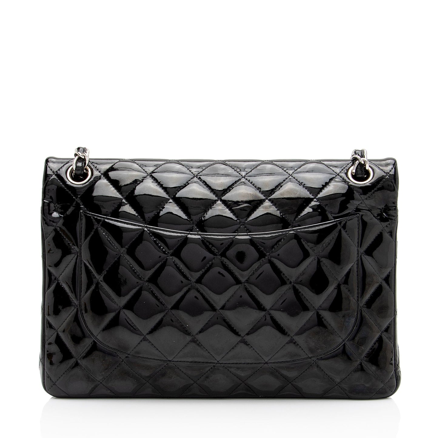 Chanel Patent Classic Jumbo Double Flap SHF-lMNM0P Leather Shoulder Bag