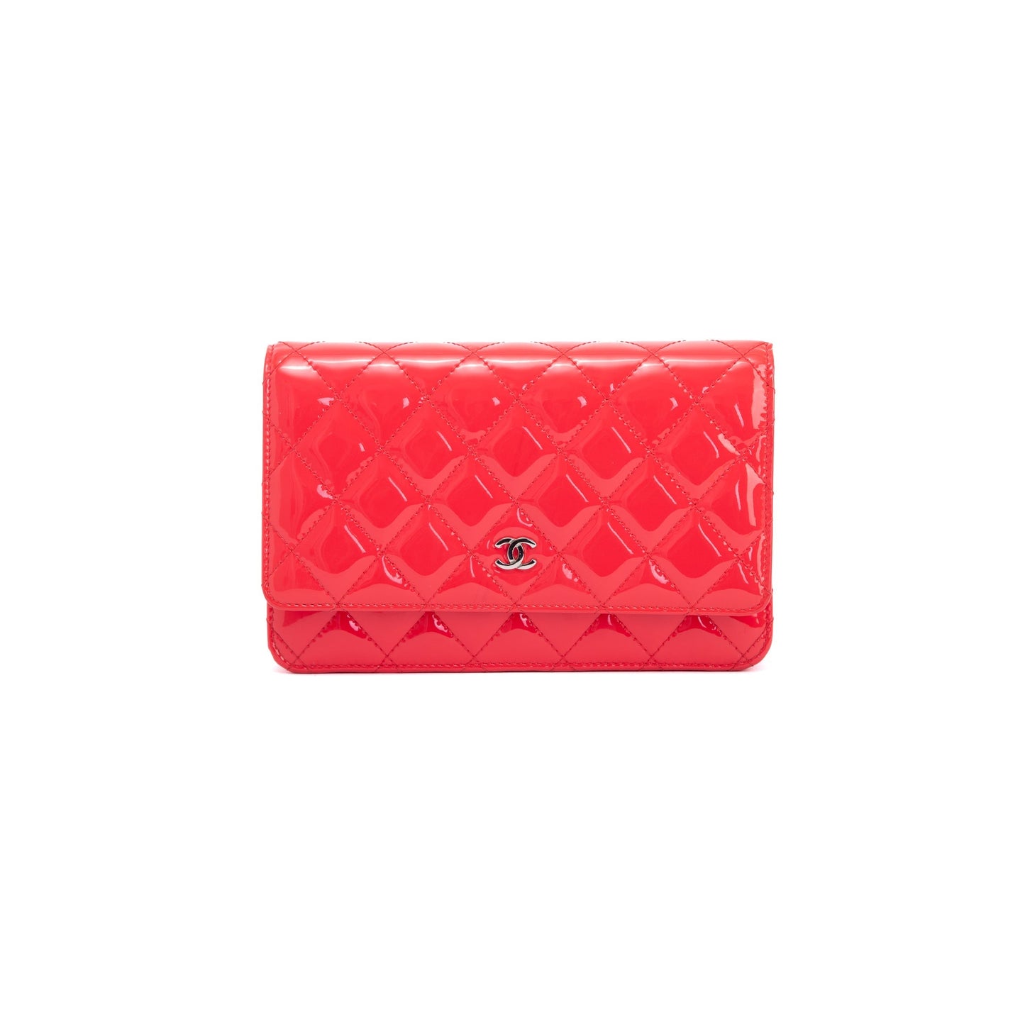 Chanel Patent Classic on Leather Wallet Case Authenticity Card