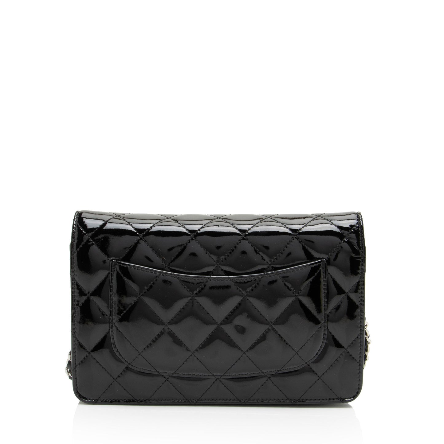 Chanel Patent Classic on Leather Wallet Case Chain 2