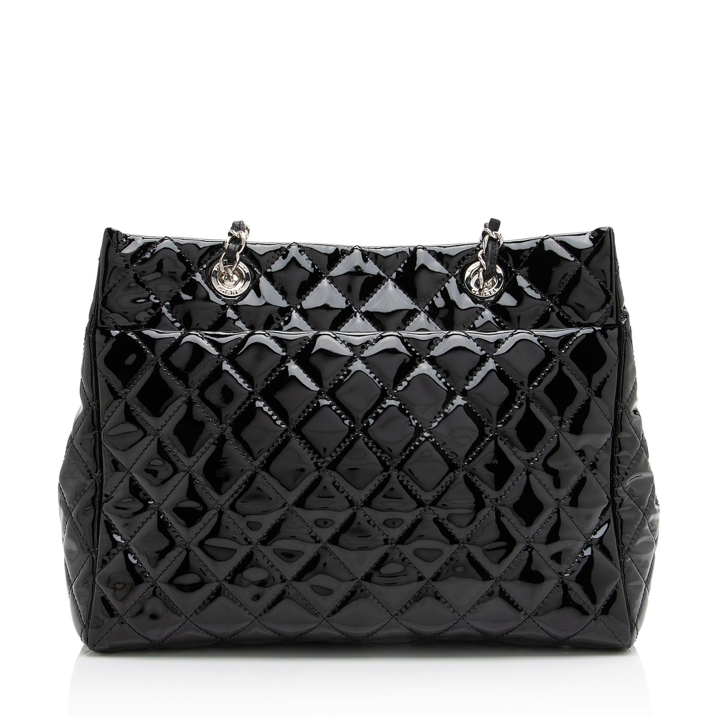 Chanel Patent Coco Shine SHF Leather Tote Bag
