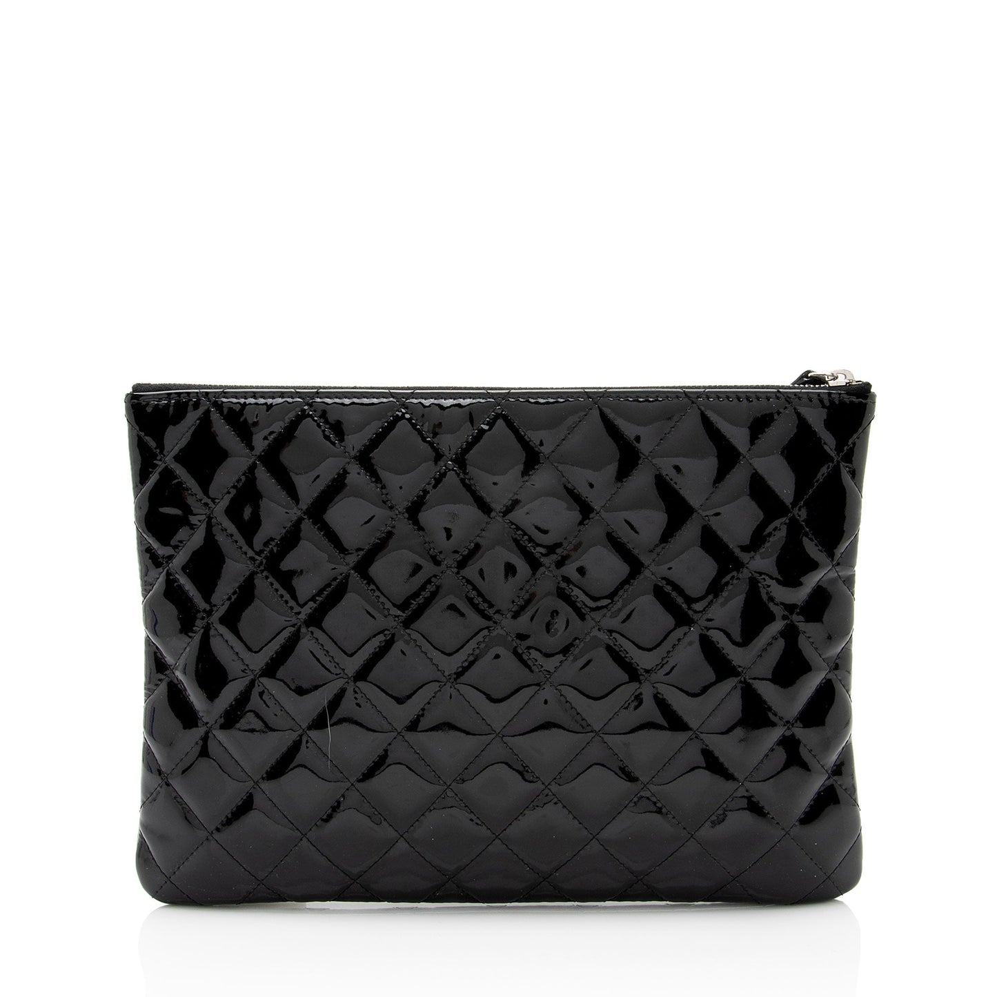Chanel Patent O- SHF-aLyKNf Leather Handbag