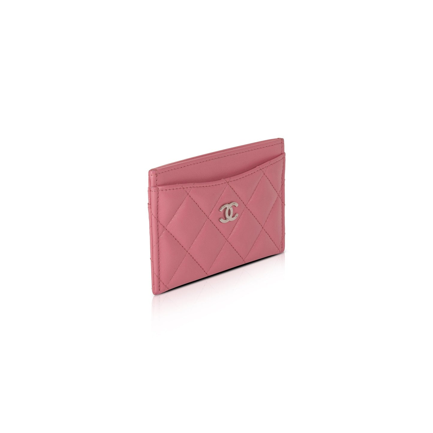 Chanel Classic Card Holder Lambskin Pink Wallet Case
