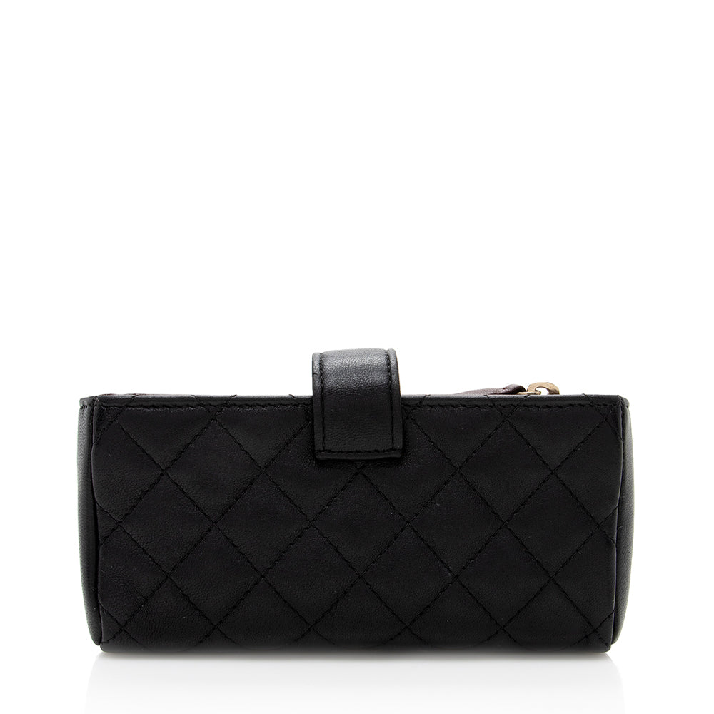 Chanel Quilted Lambskin CC O- Phone SHF Mini Bag